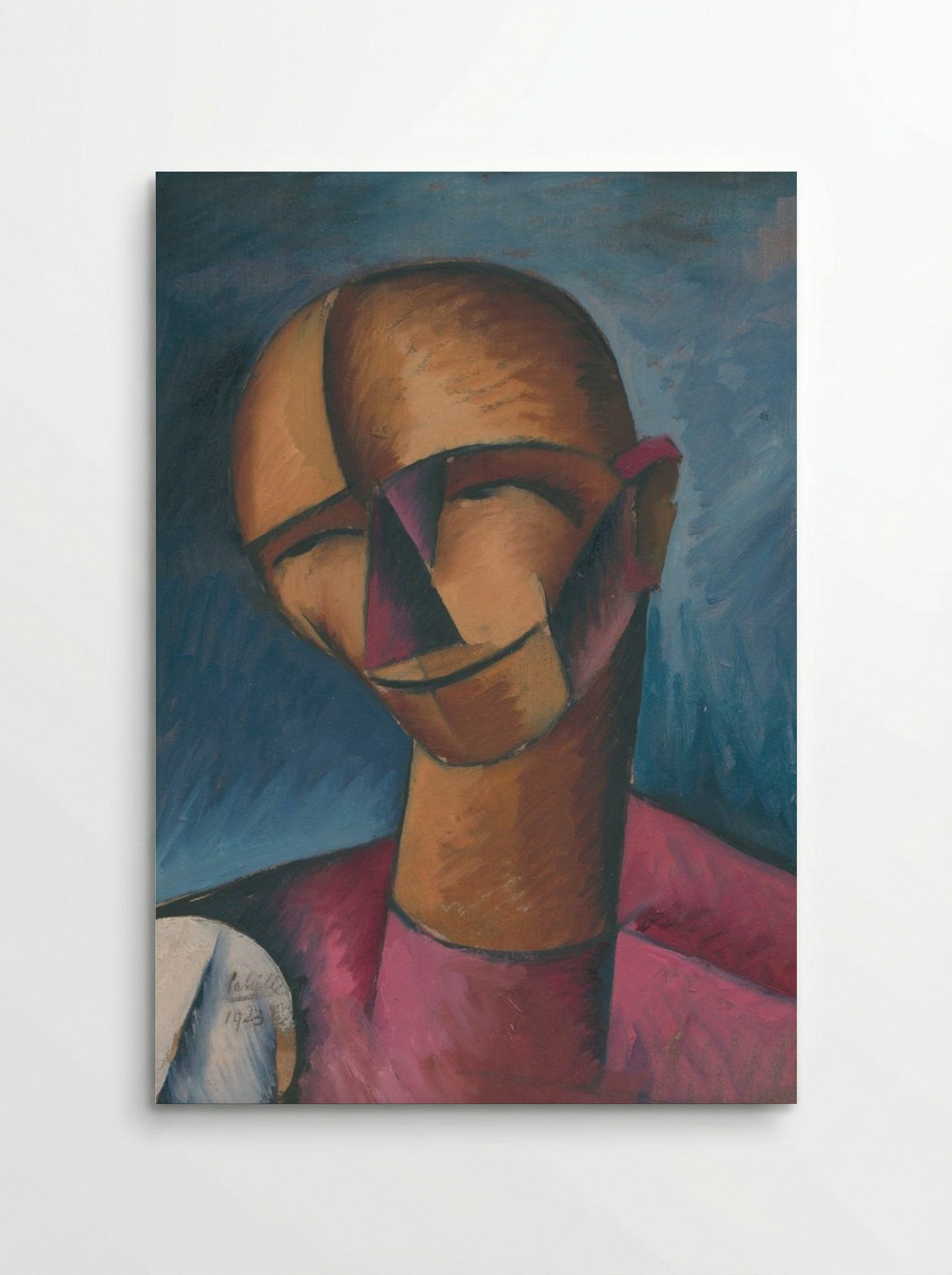 A Man's Head - Schiller Geyser - Poster