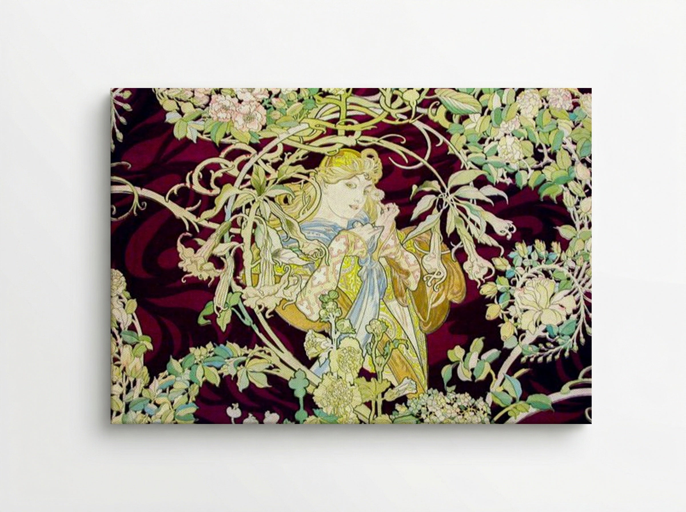 Femme à la Marguerite (Woman with Daisy) - Alphonse Mucha - Canvas