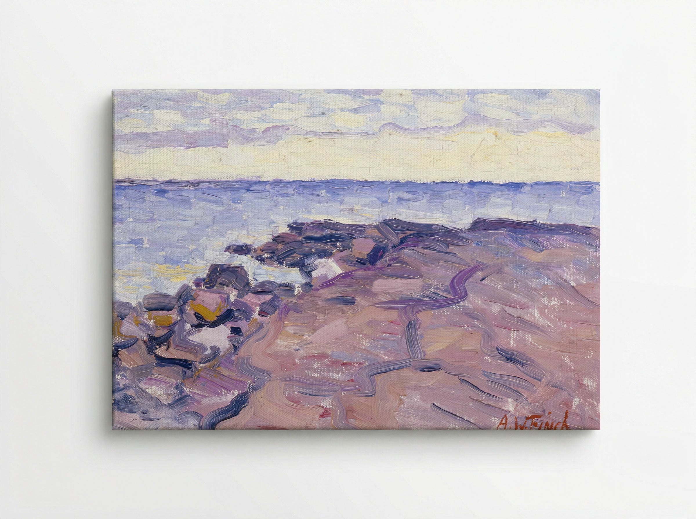 Rantakallioita (Coastal Rocks) - Alfred William Finch - Canvas