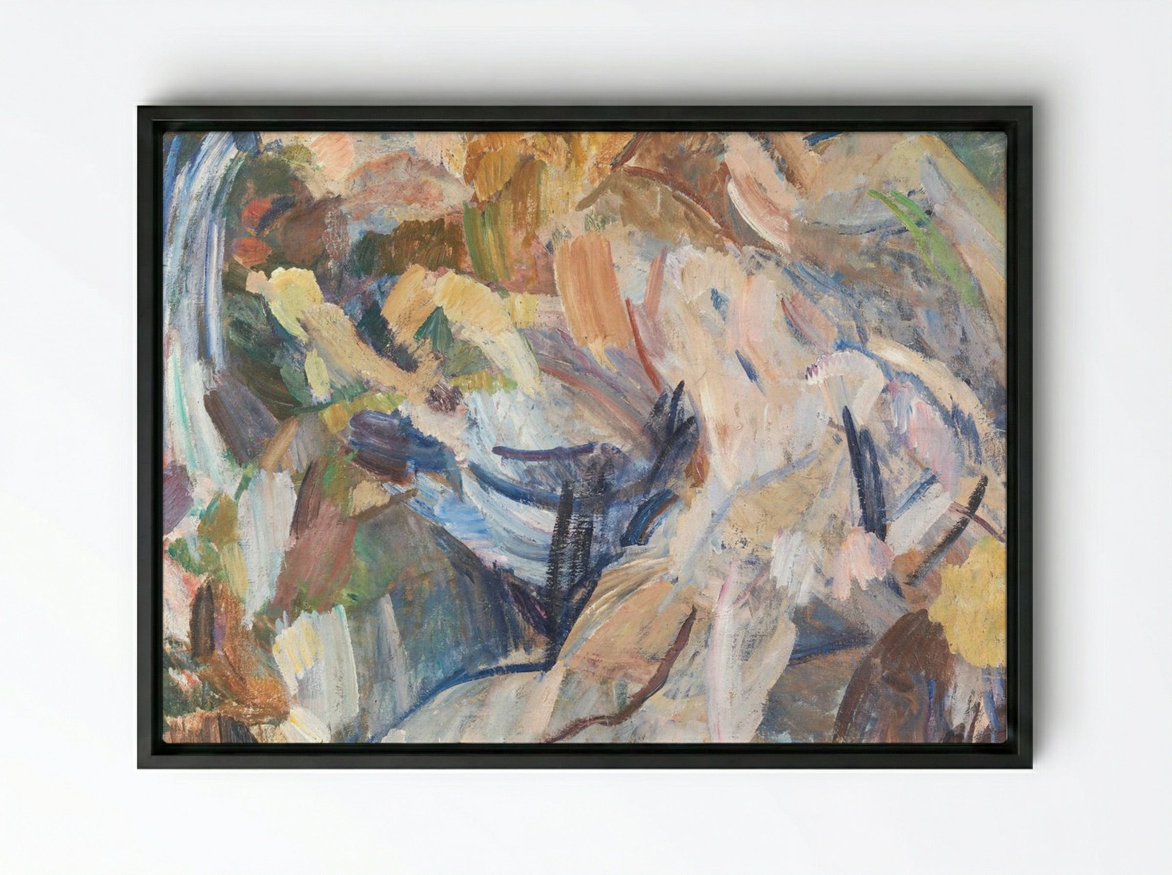 Romantic Fantasy - Edvard Weie - Framed Canvas Black