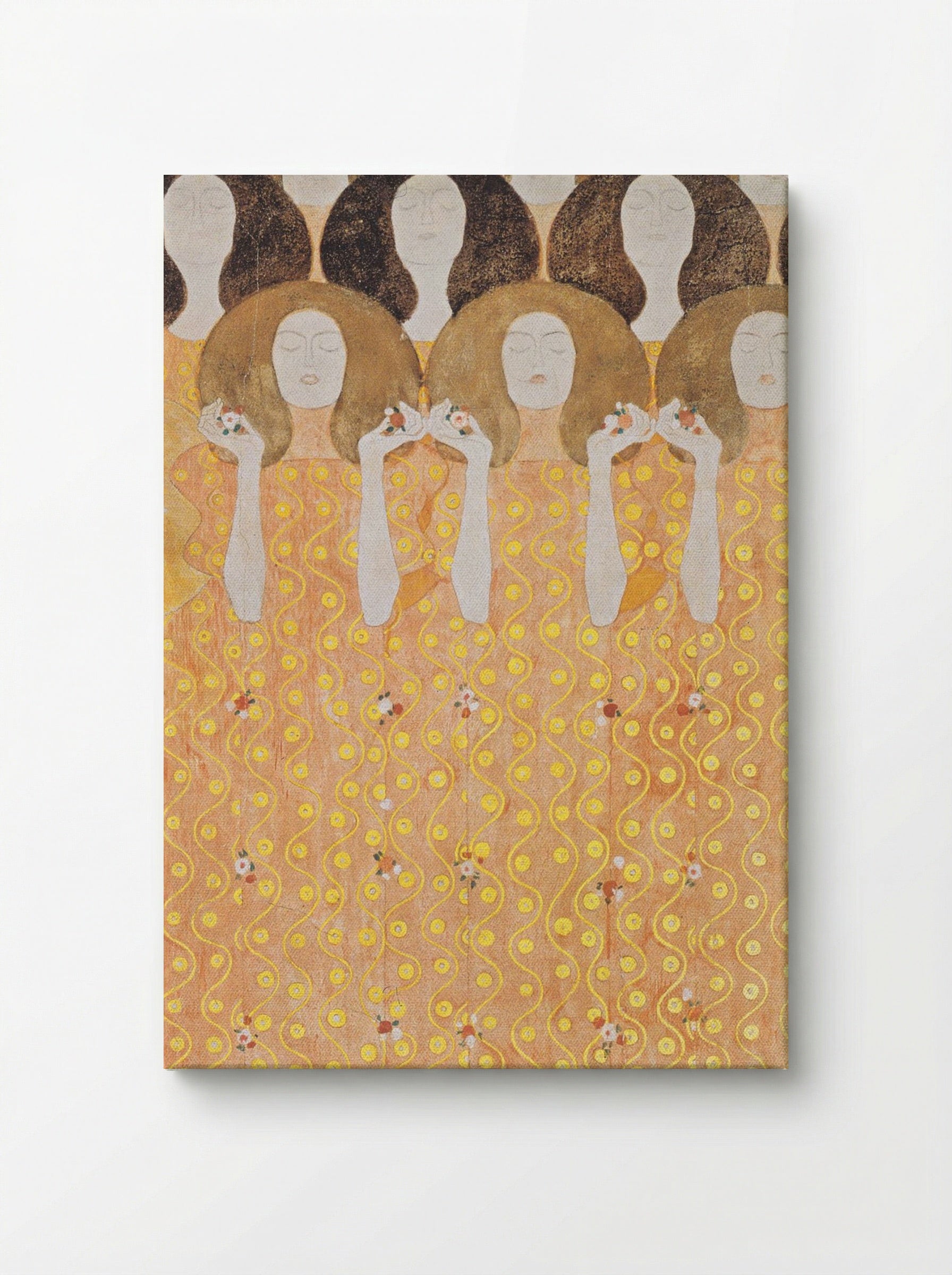 Detail from Beethoven Frieze: The Yearning for Happiness of Mankind - Gustav Klimt - Canvas