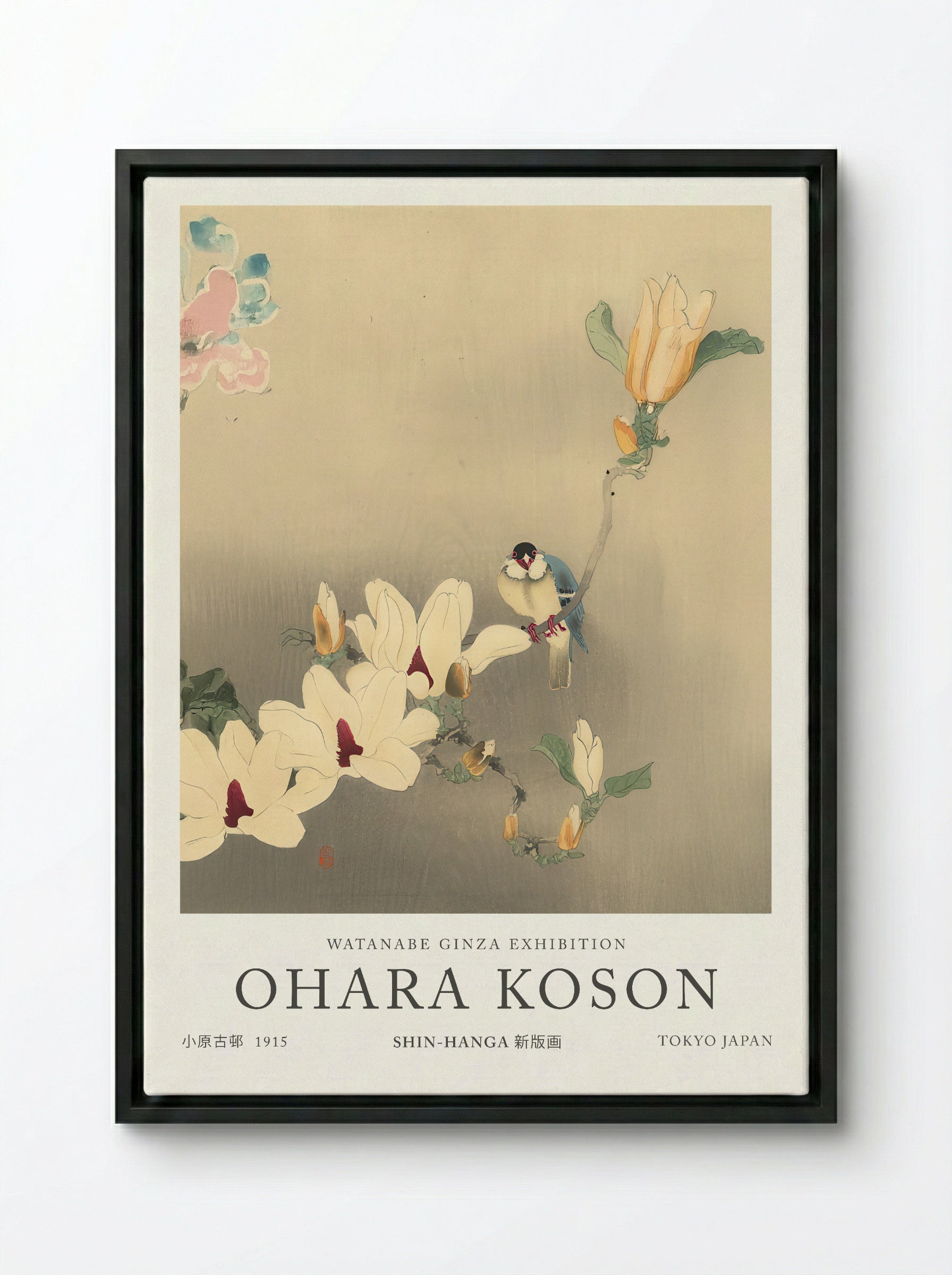 Blue Bird And Magnolia - Ohara Koson