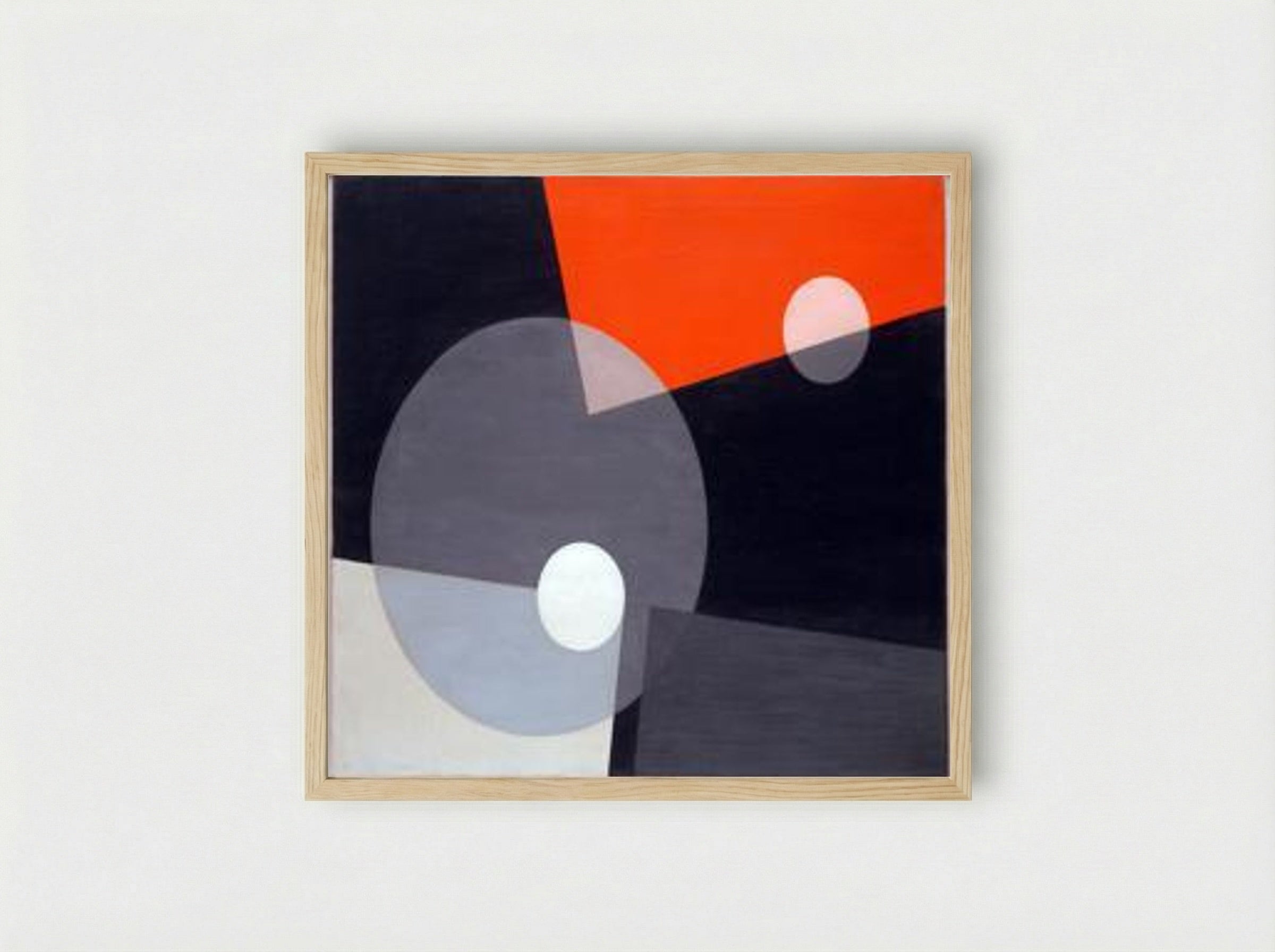 Am 7 (26) - László Moholy-Nagy - Framed Print Wood