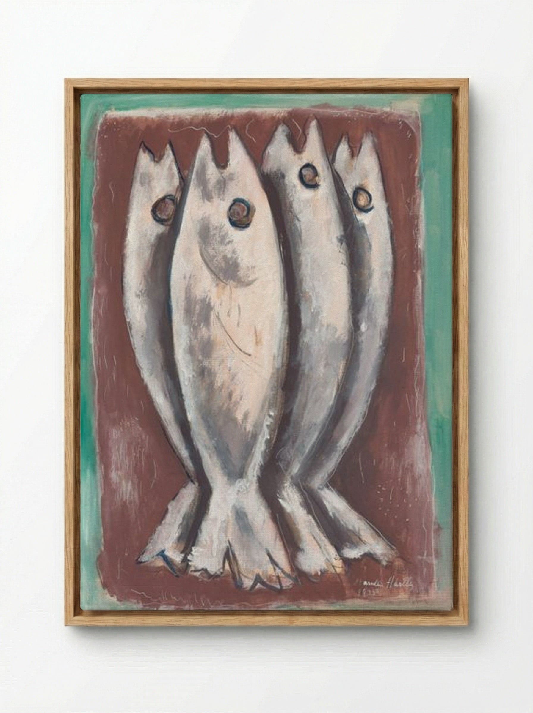 Sea Ghosts - Marsden Hartley - Framed Canvas Wood