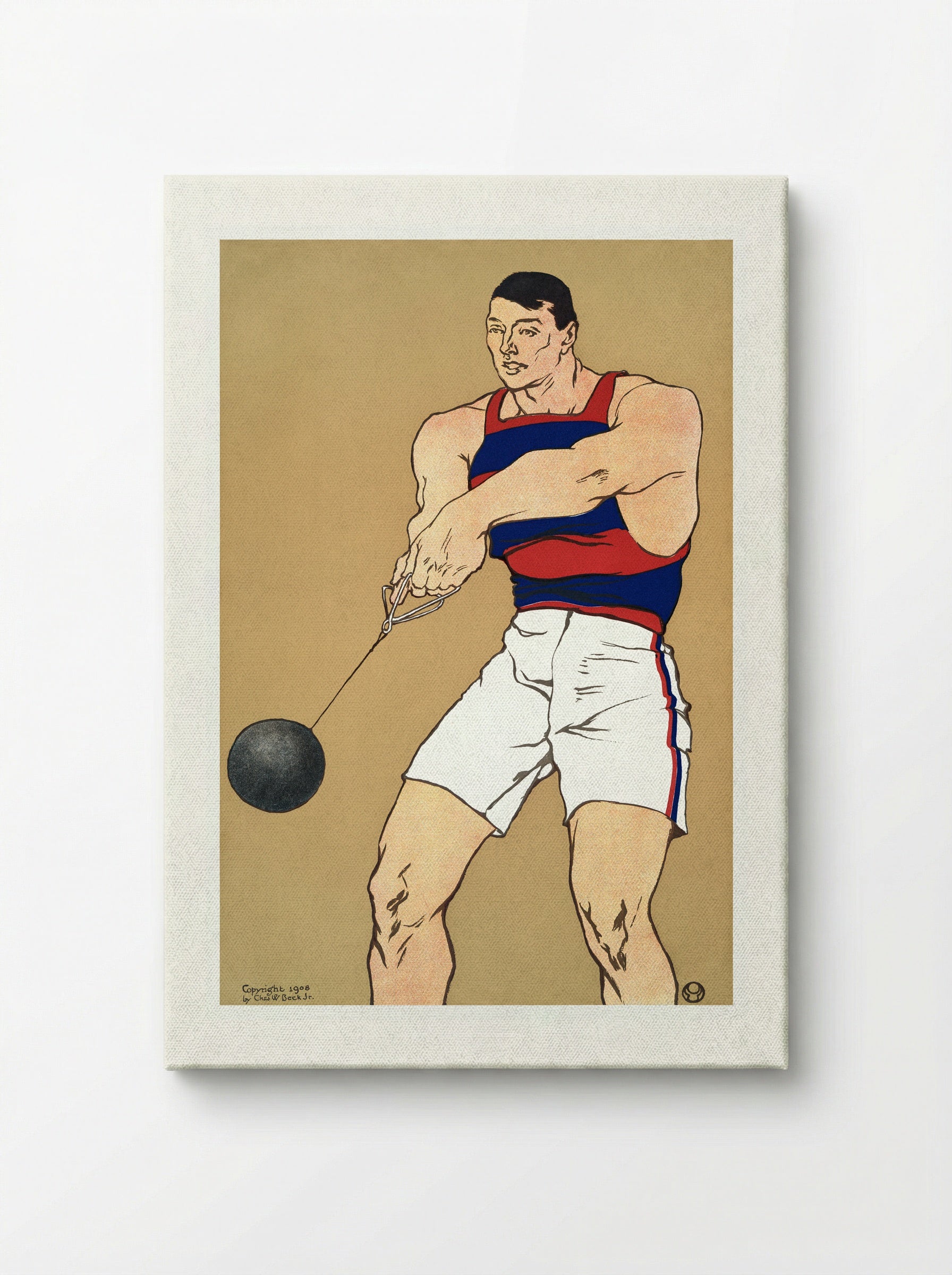 Hammer Throw - Edward Penfield - Canvas