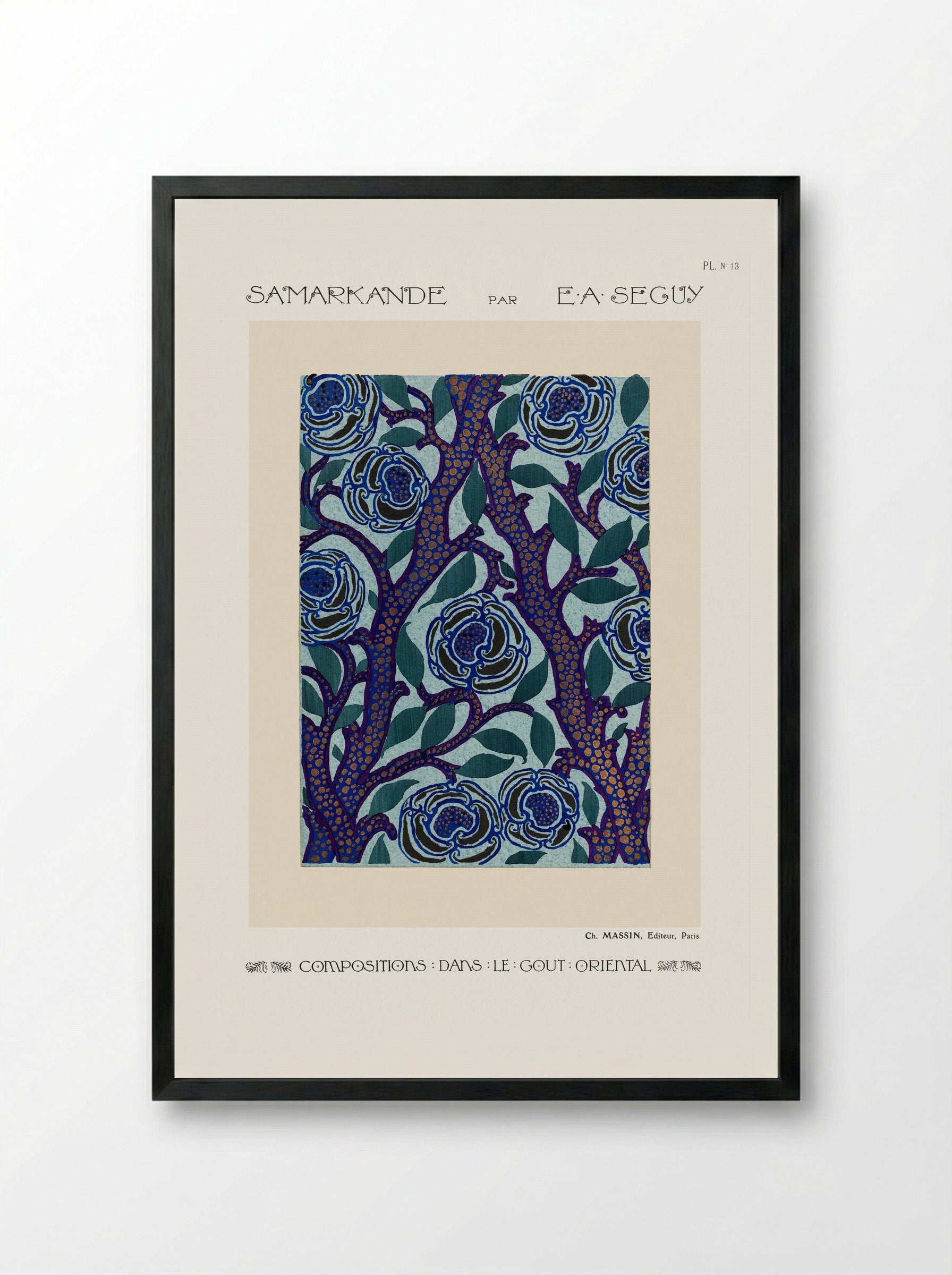Samarkande, Plate 13 - Émile-Allain Séguy - Framed Print Black