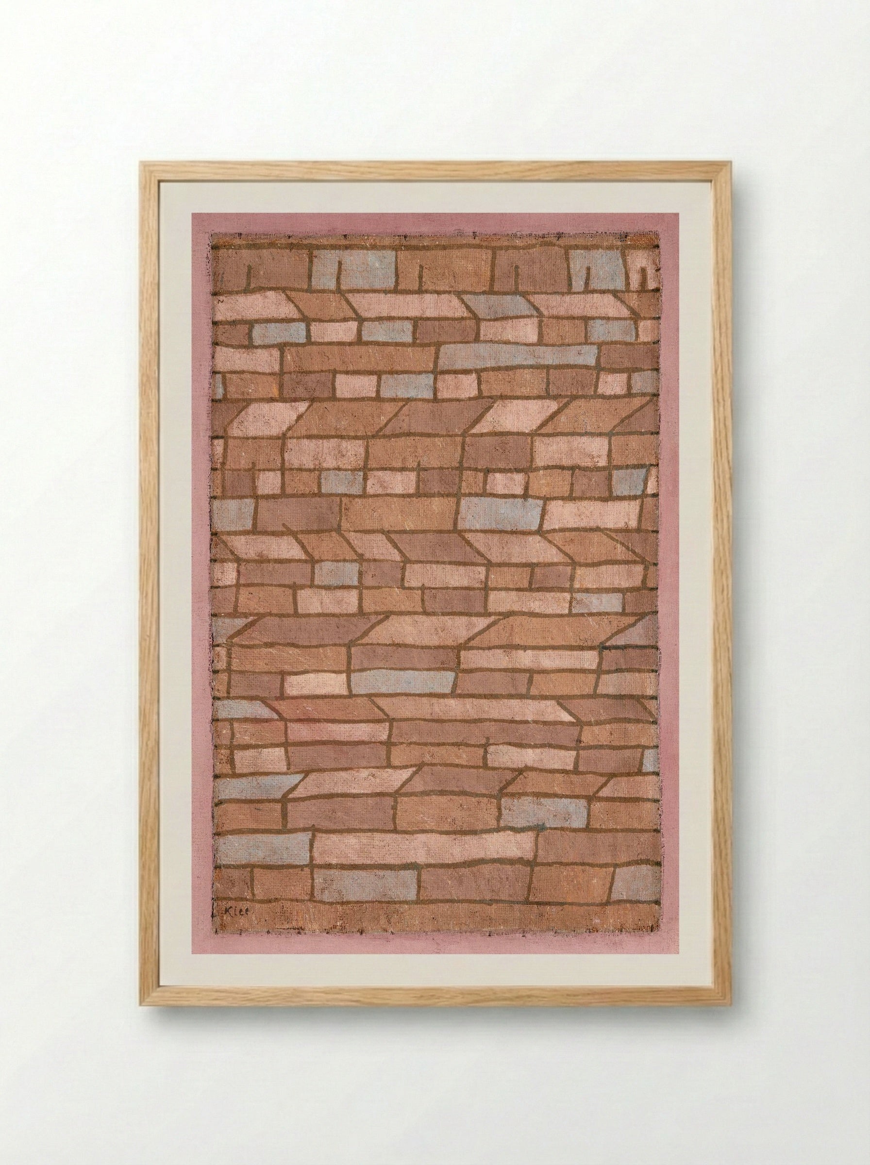 Barracks Settlement - Paul Klee - Framed Print Wood