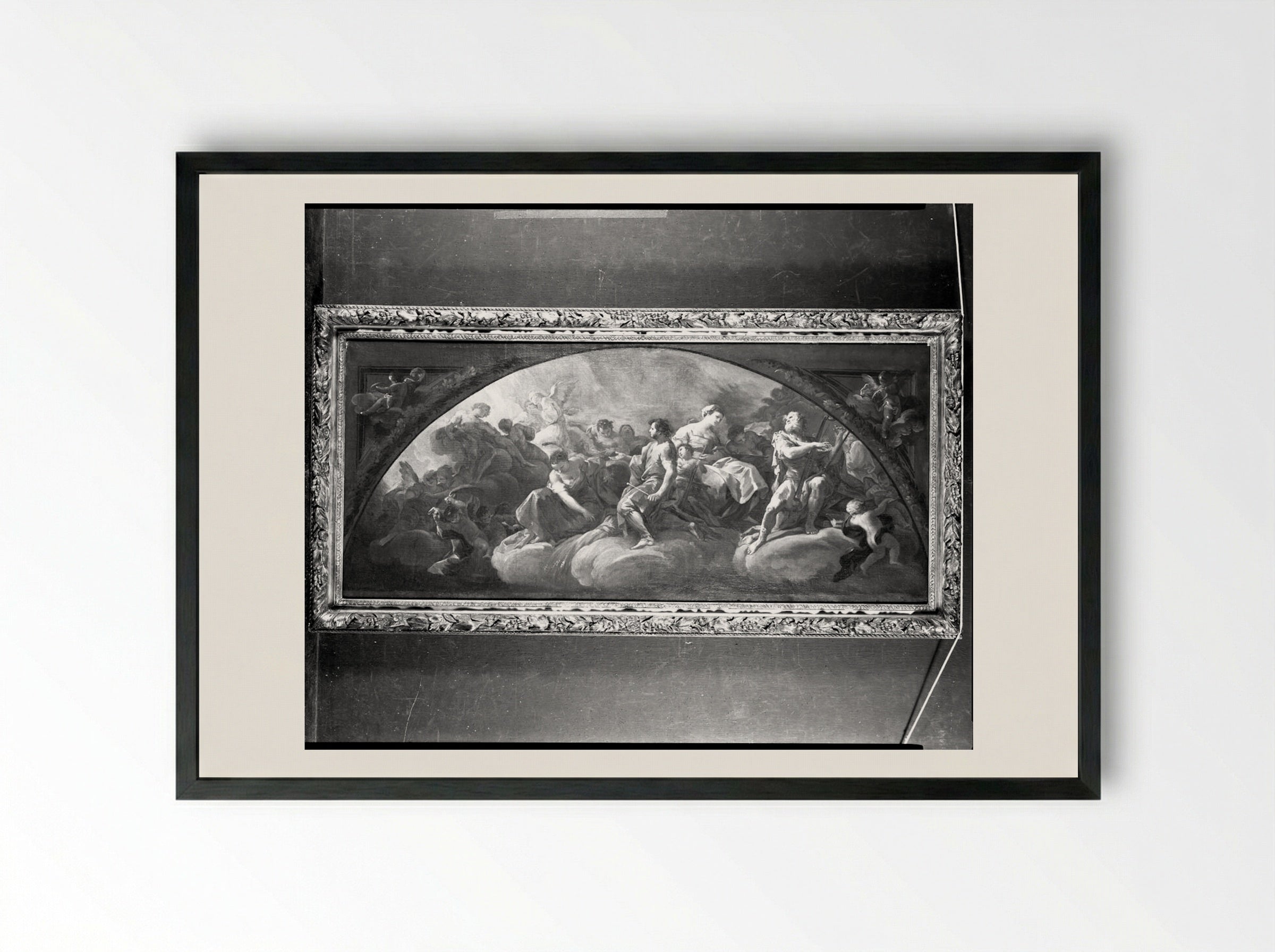 A Group of Old Testament Figures - Corrado Giaquinto - Framed Print Black