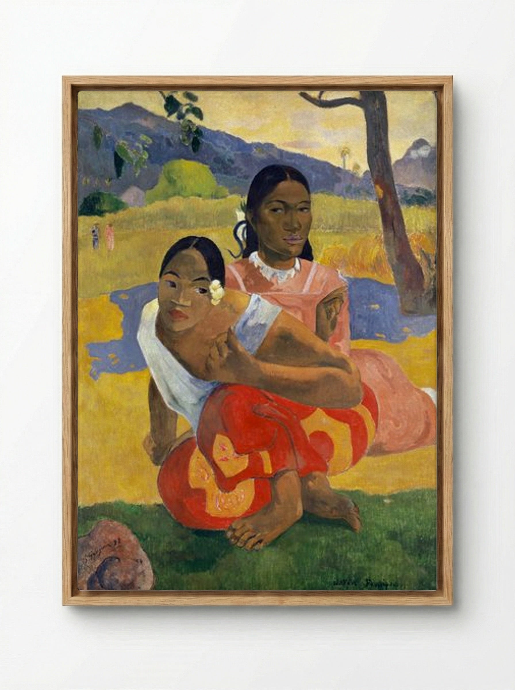 When Will You Marry? - Paul Gauguin - Framed Canvas Wood