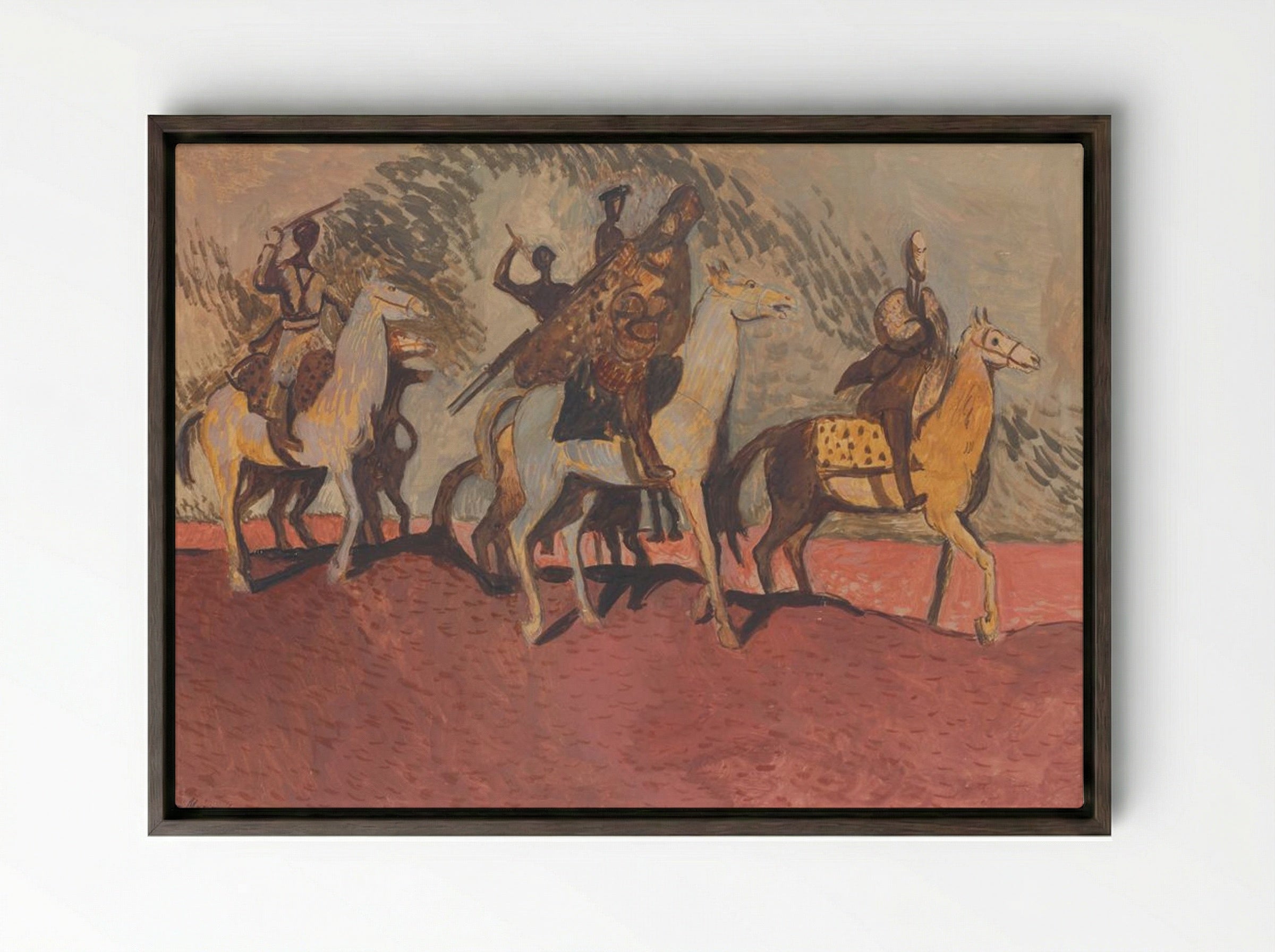 Pink Sand - Cyprián Majerník - Framed Canvas Dark Wood