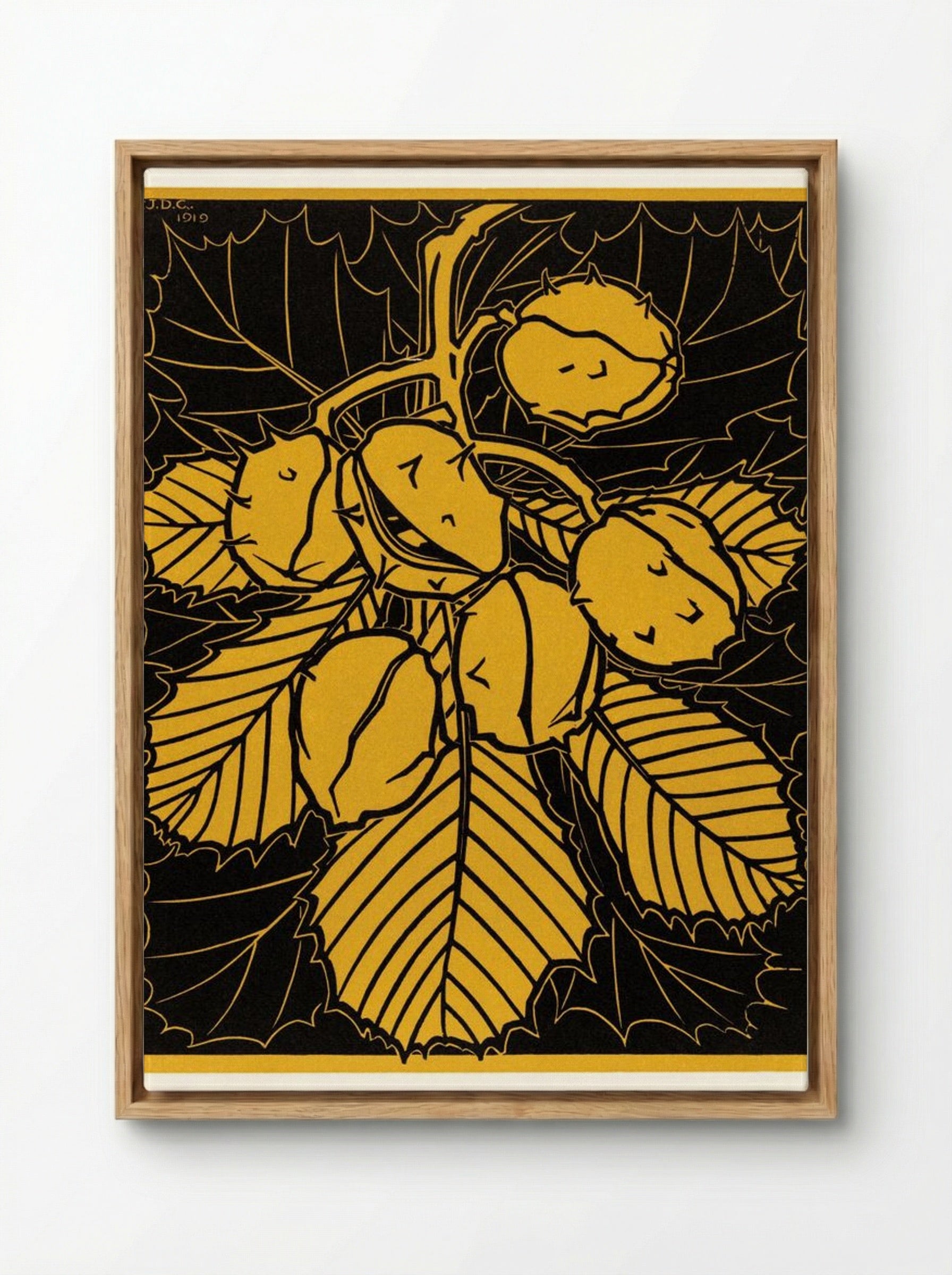 Chestnut Branch - Julie de Graag - Framed Canvas Wood