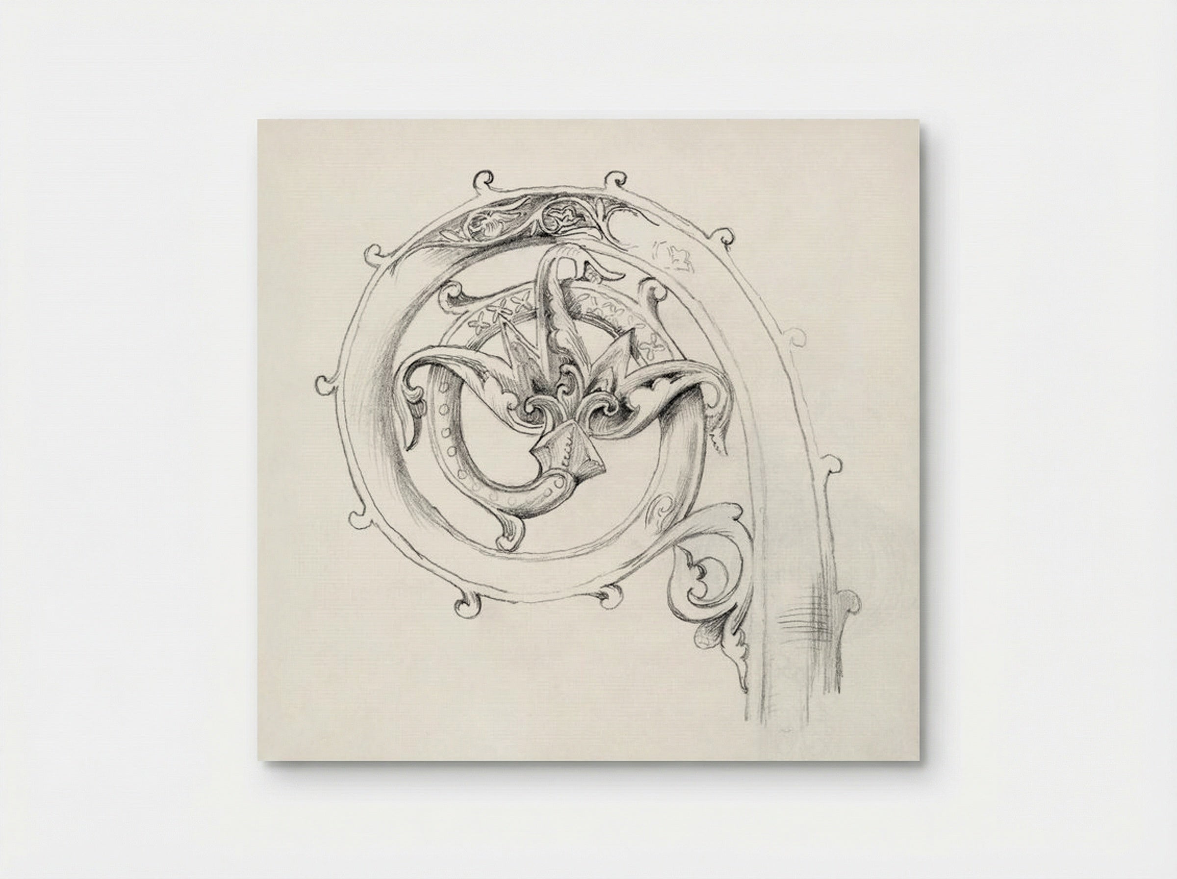 Sketch of Byzantine Ornament - Edward Burne-Jones - Poster