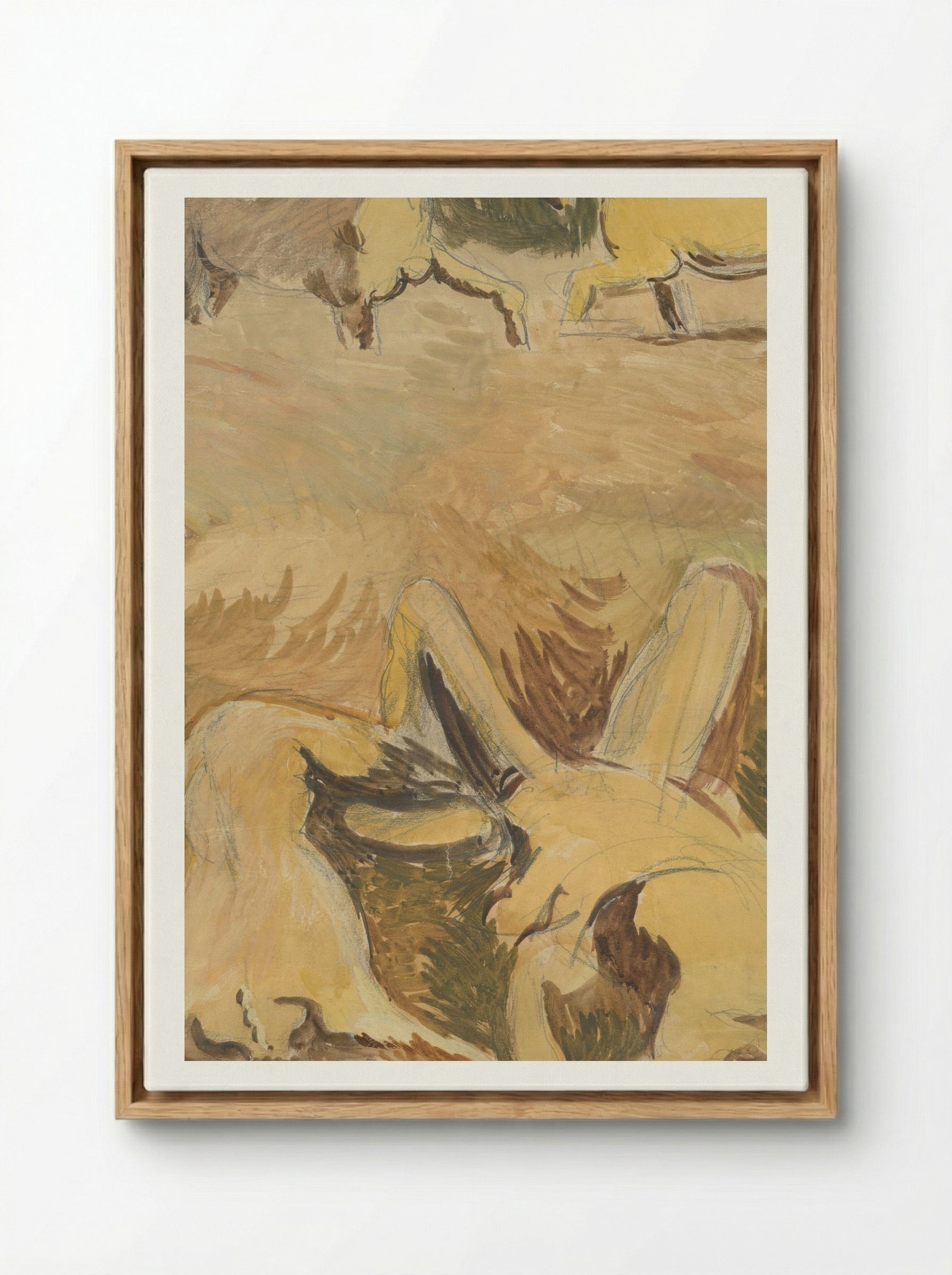 Flood - Cyprián Majerník - Framed Canvas Wood