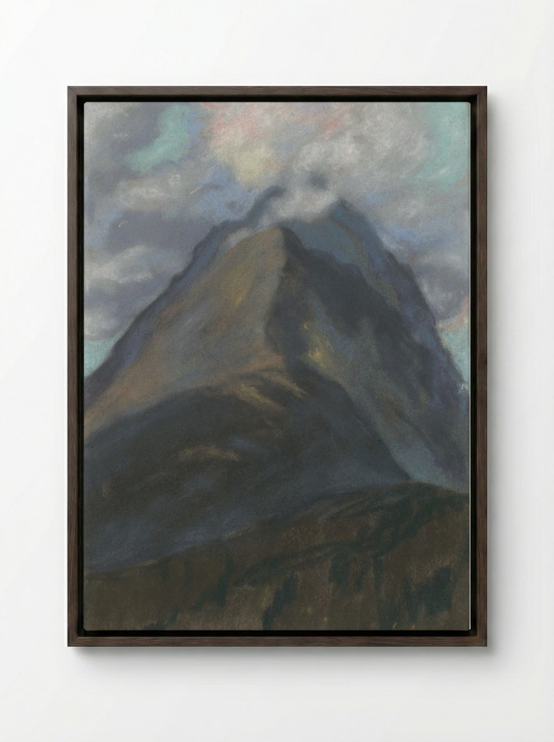 Spring Landscape - Zolo Palugyay - Framed Canvas Dark Wood