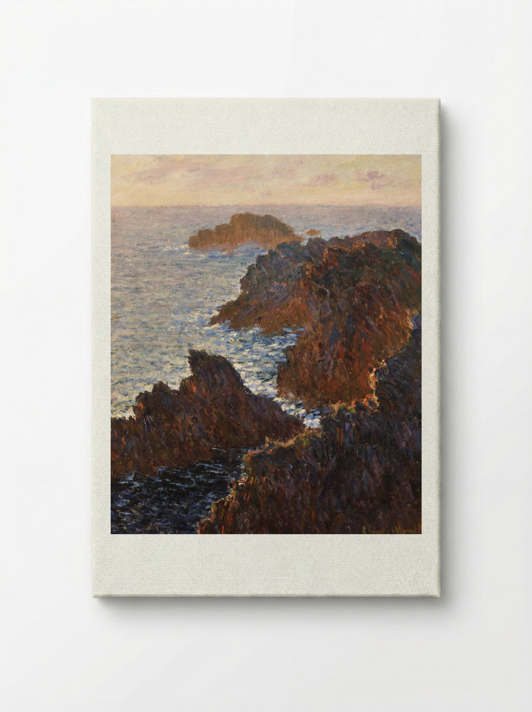 Rocks at Belle-Île, Port-Domois - Claude Monet - Canvas