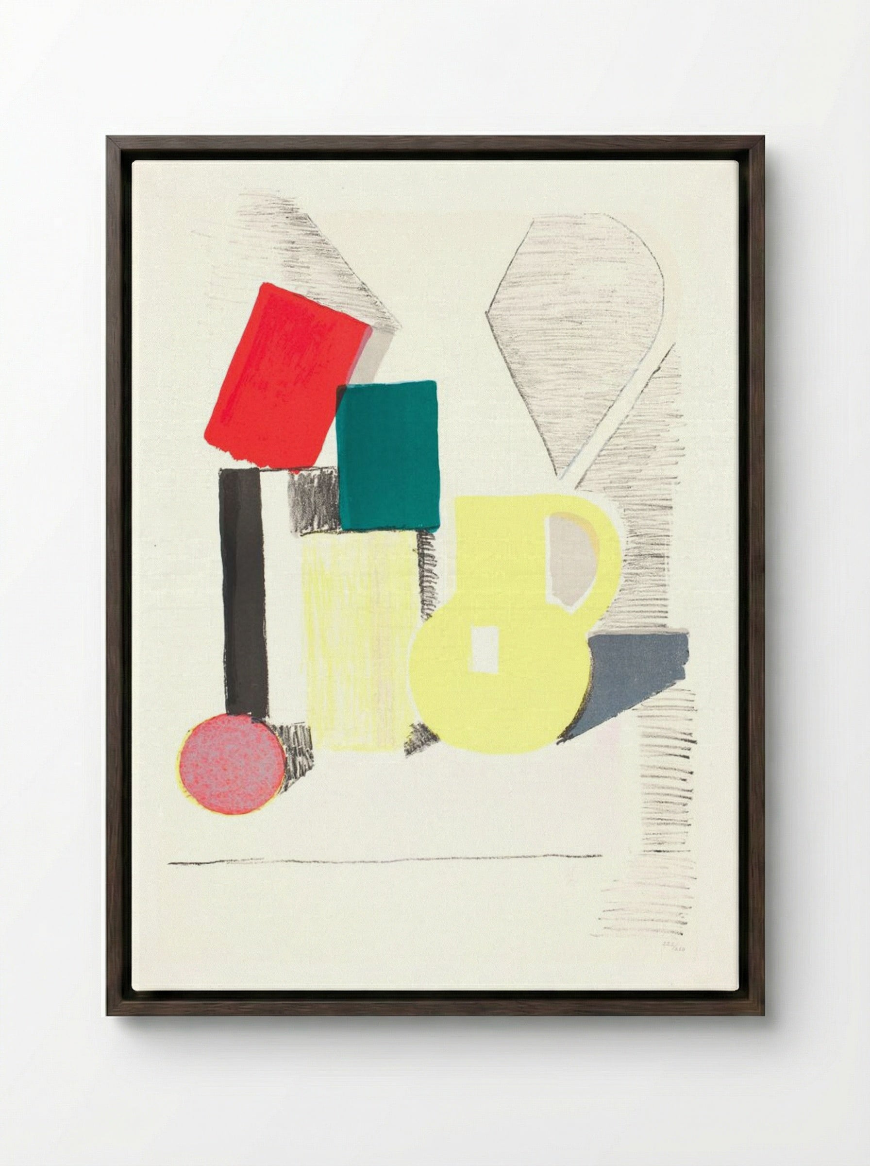 Setup - Vilhelm Lundstrøm - Framed Canvas Dark Wood