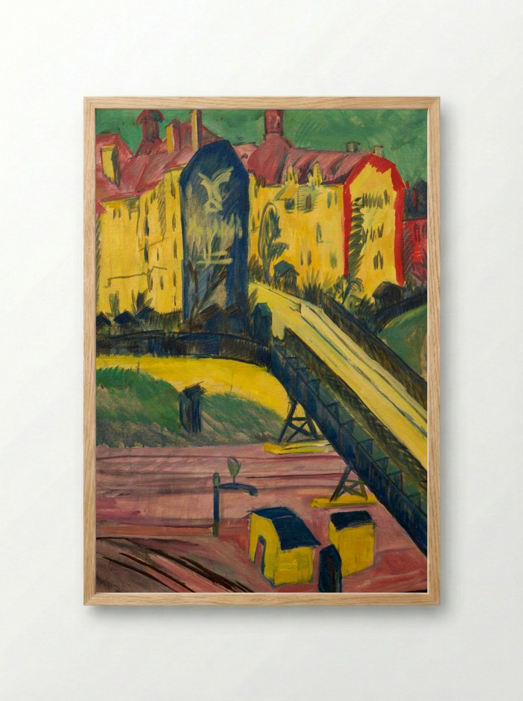 View from the Window - Ernst Ludwig Kirchner - Framed Print Wood