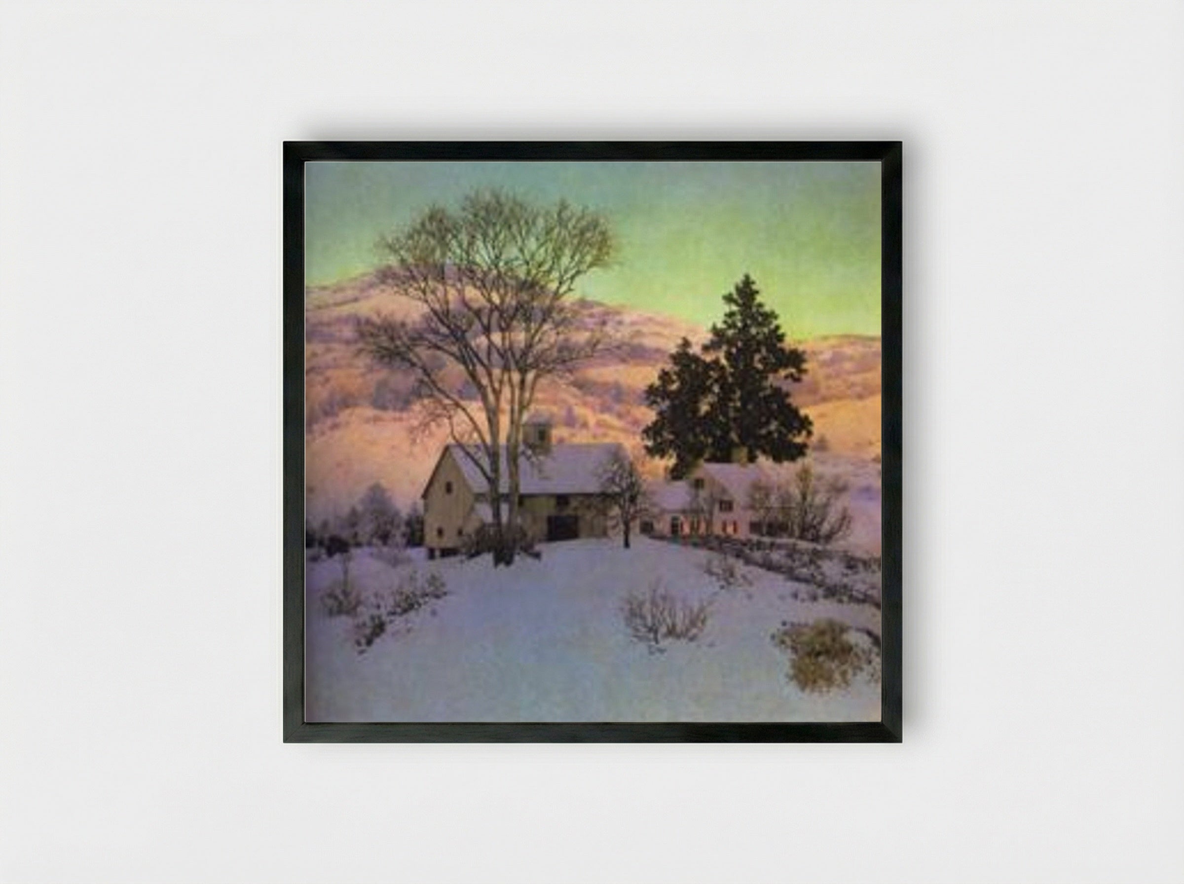 Afterglow - Maxfield Parrish - Framed Print Black