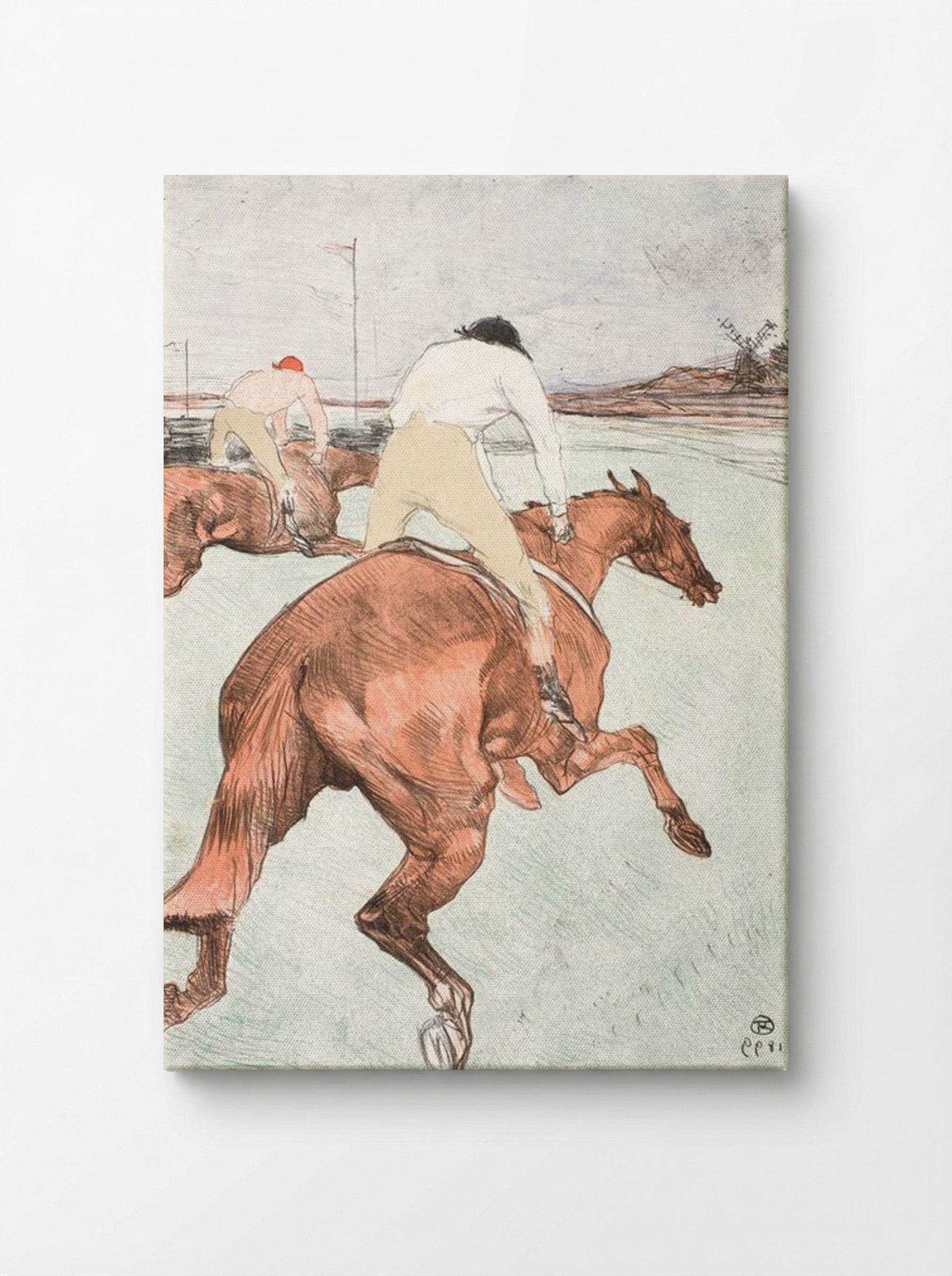 Le Jockey - Henri de Toulouse-Lautrec - Canvas