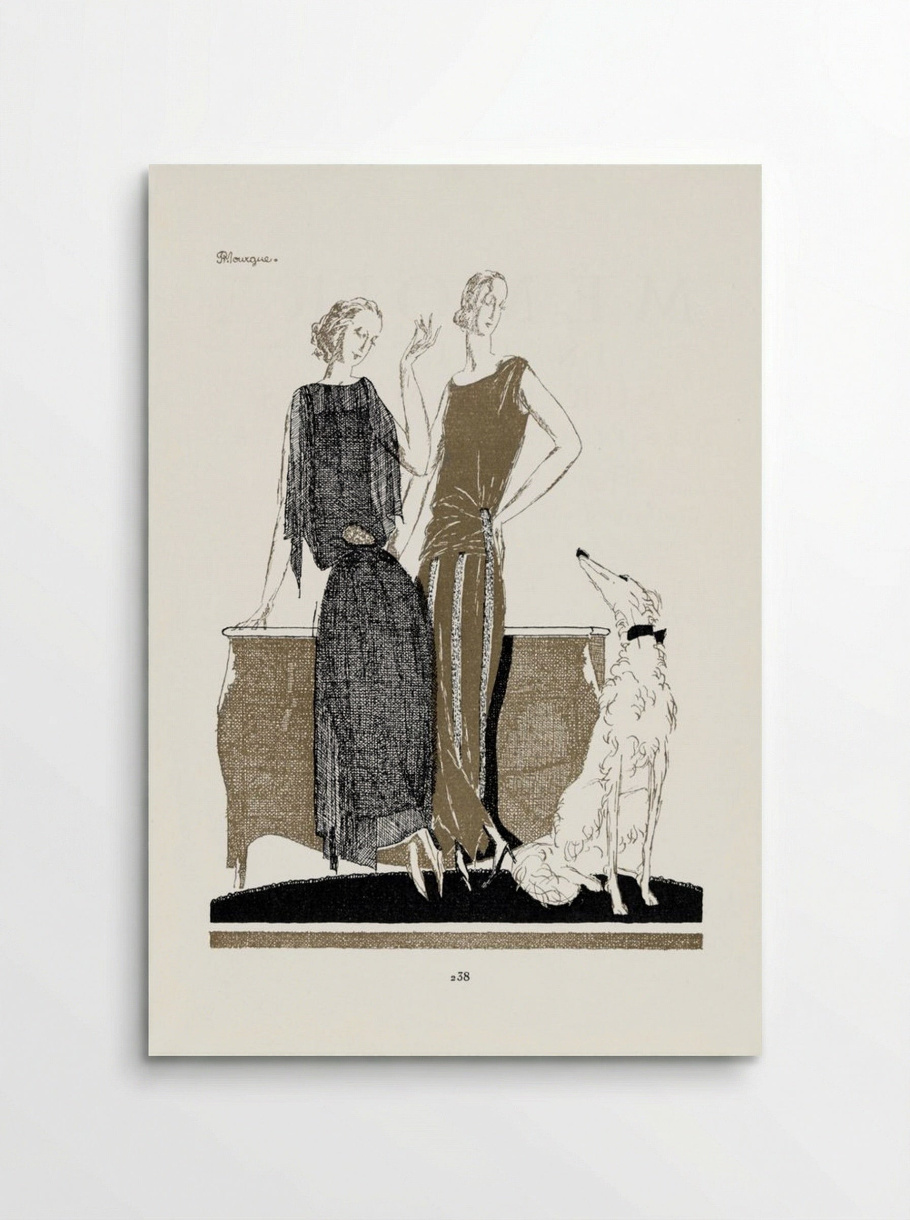 Two Dresses by Doeuillet - Pierre Morgue - Poster