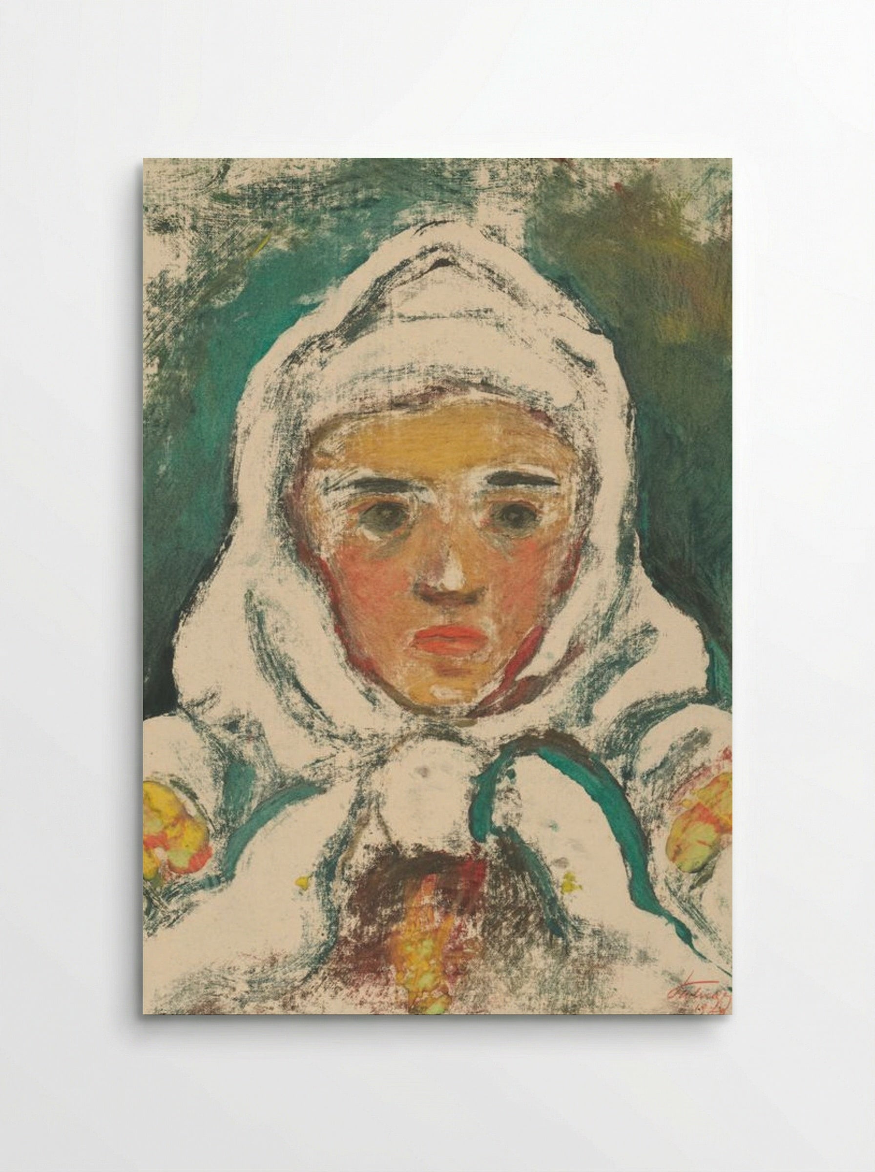 The Head of a Villager - Zolo Palugyay - Poster