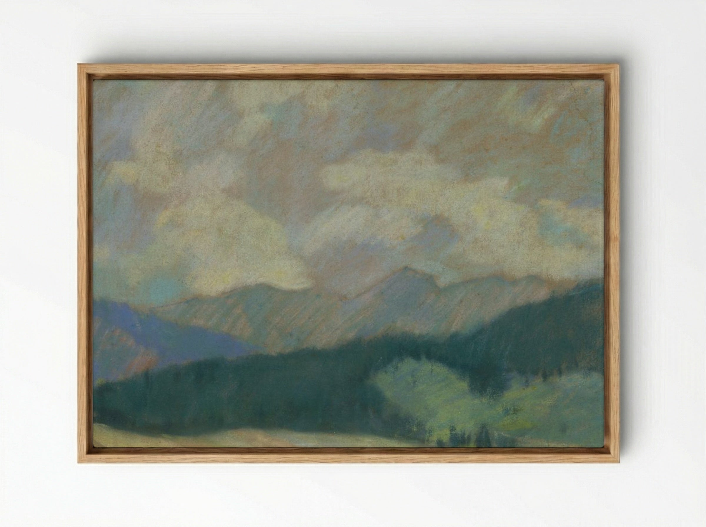 Mountain Landscape - Zolo Palugyay - Framed Canvas Wood