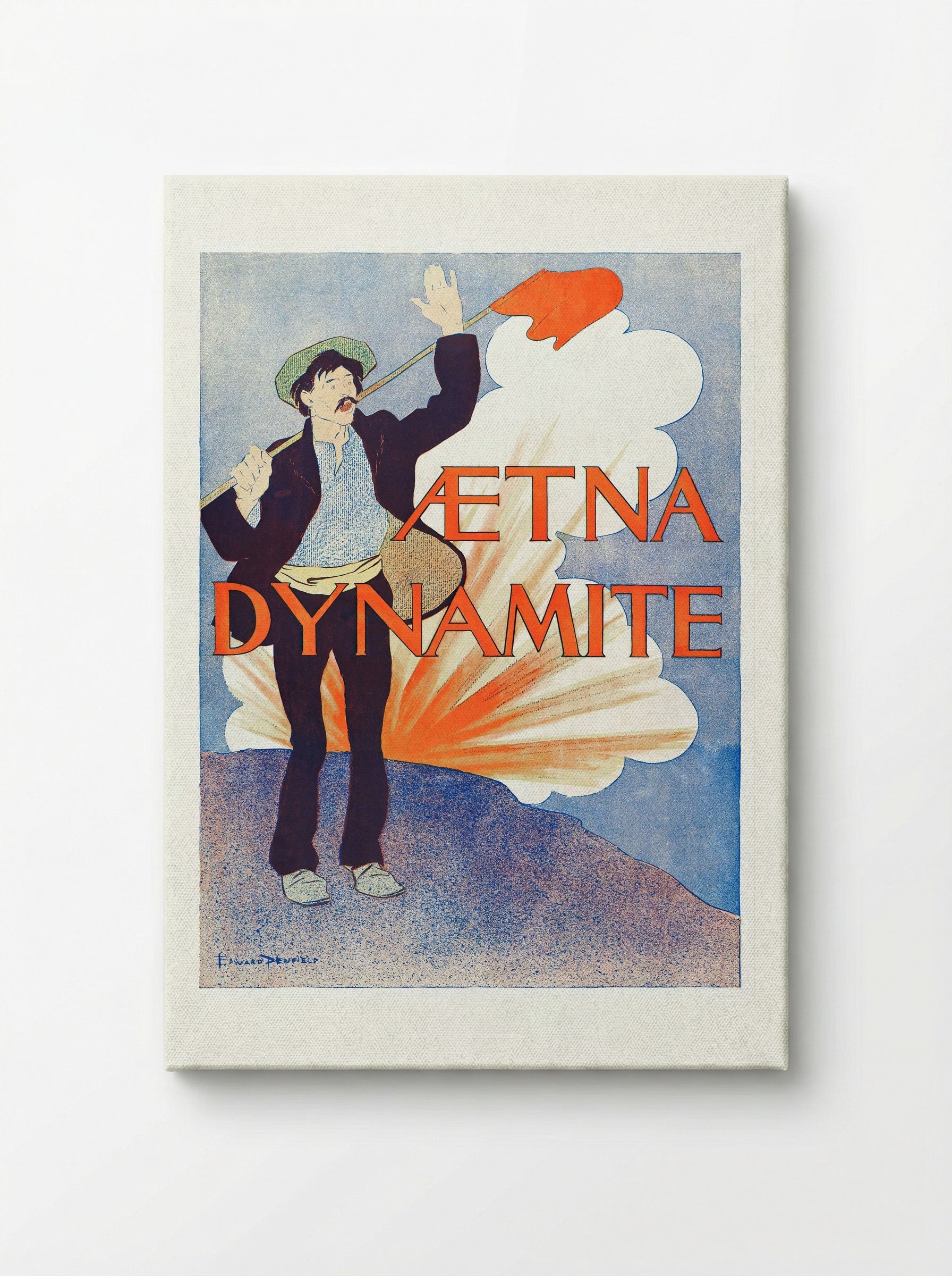 Aetna Dynamite - Edward Penfield - Canvas