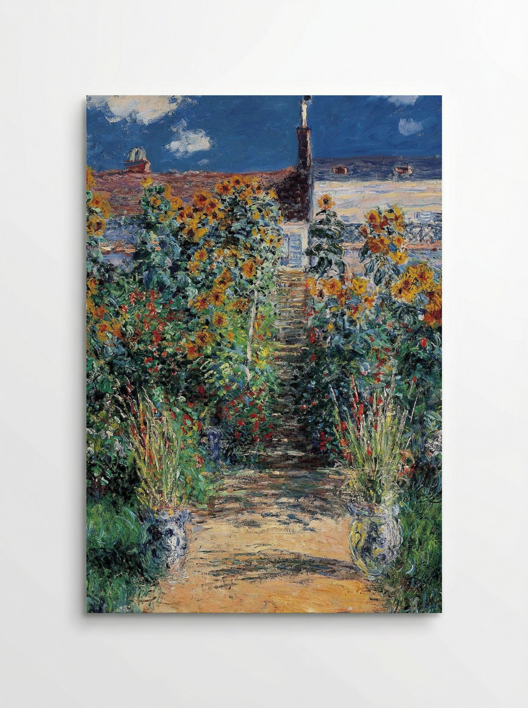 The Garden at Vétheuil - Claude Monet - Poster