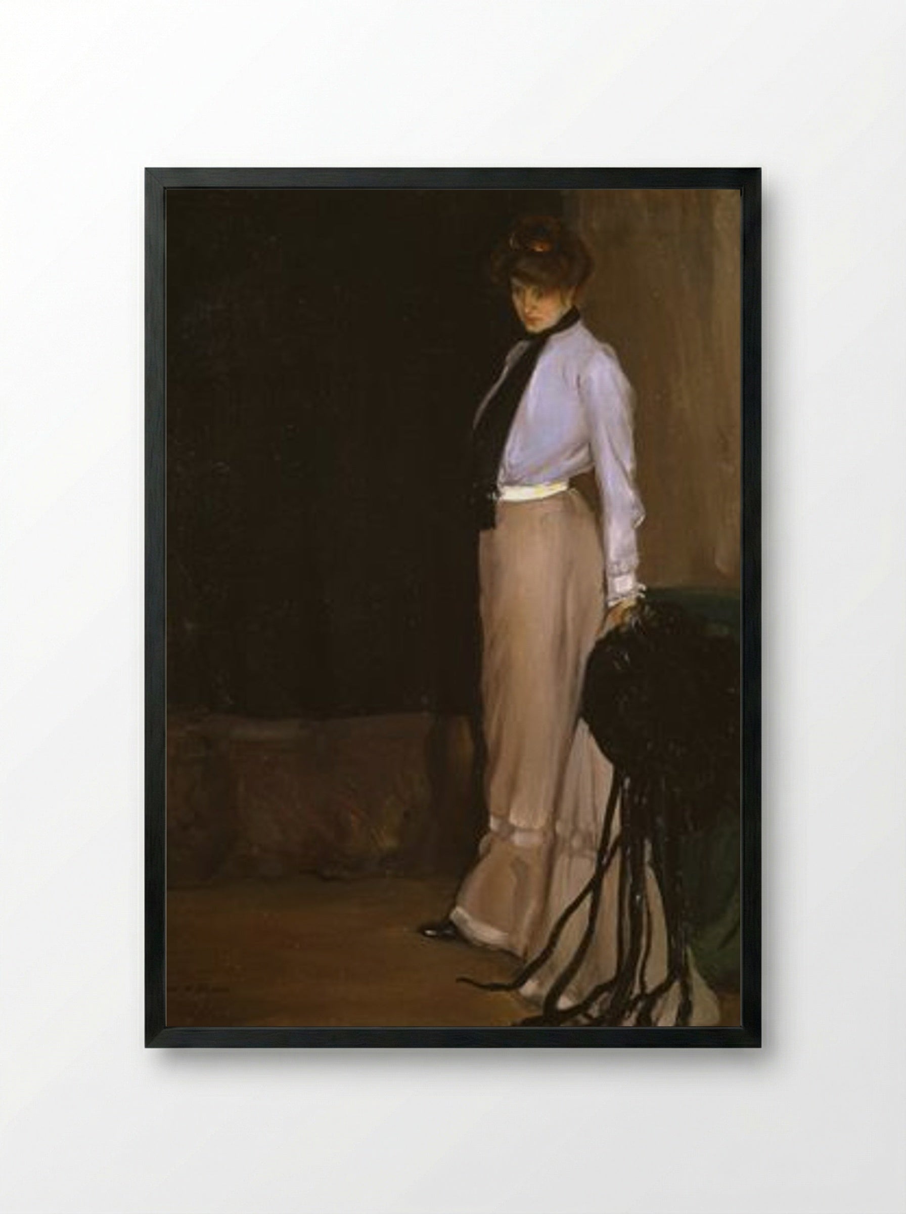 The Model - Alfred Henry Maurer - Framed Print Black
