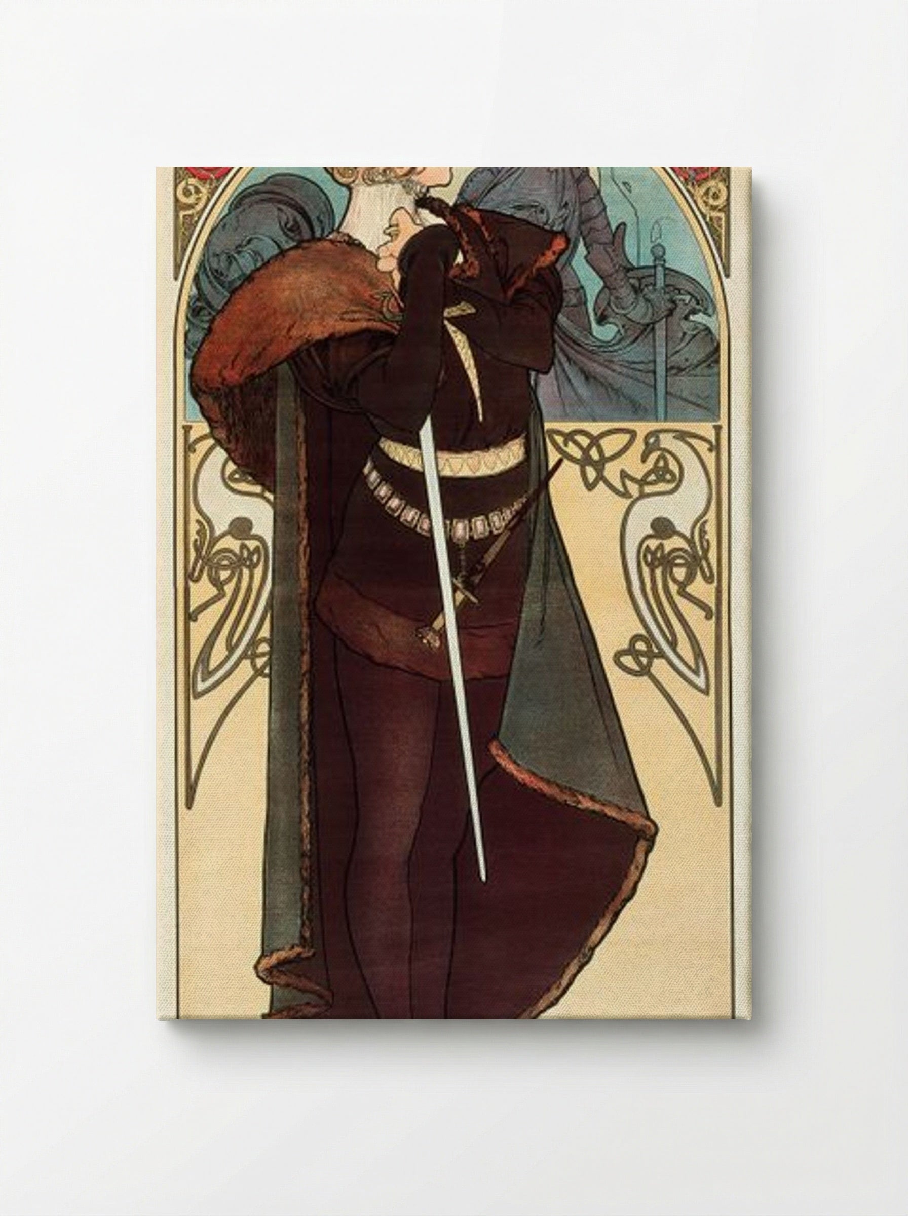 Hamlet, Sarah Bernhardt - Alphonse Mucha - Canvas
