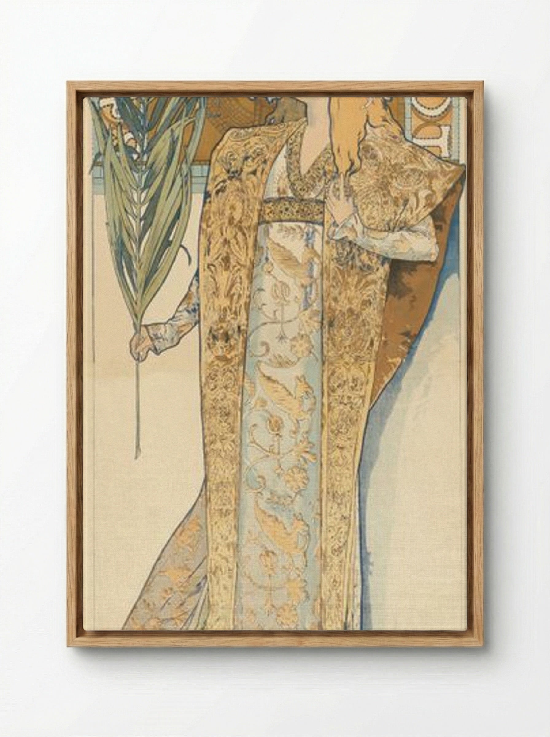 Gismonda - Alphonse Mucha - Framed Canvas Wood