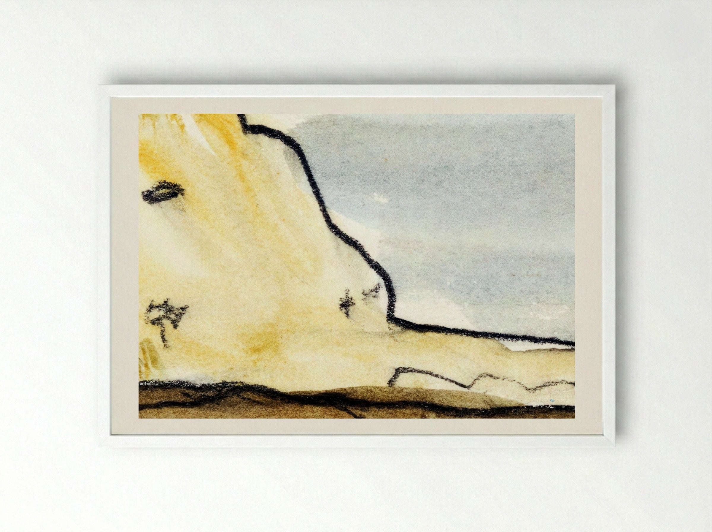 Target Rock - Arthur Dove - Framed Print White