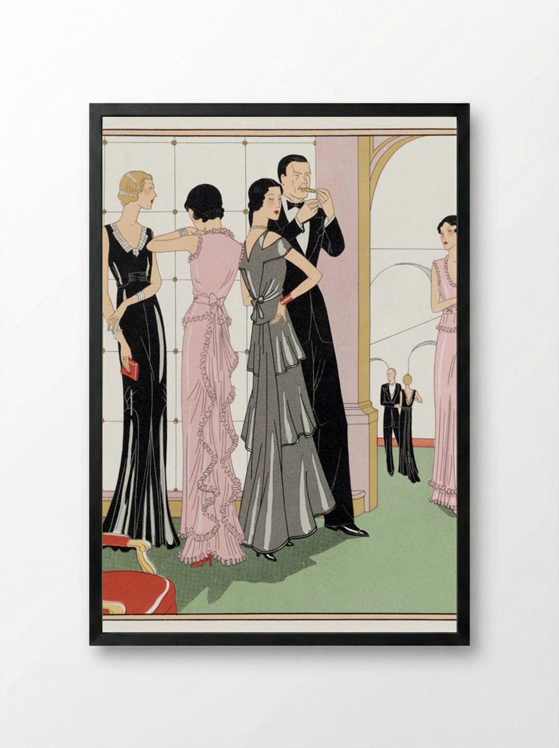 Evening Wears - Martial et Armand - Framed Print Black