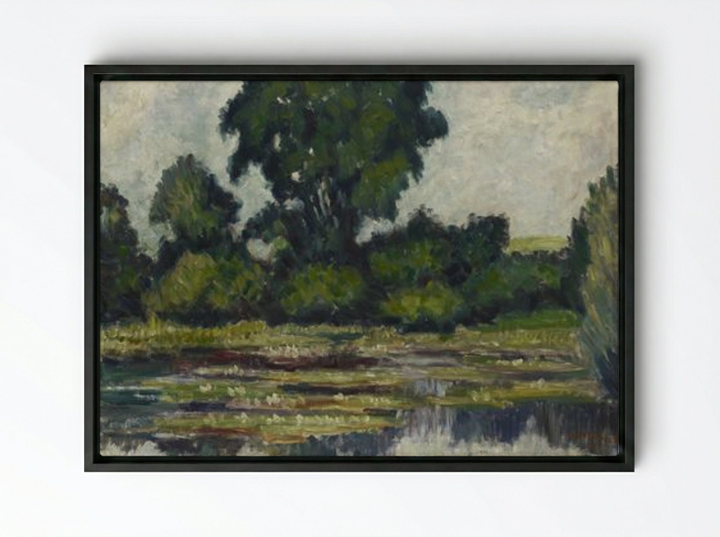 Lumpeita - Alfred William Finch - Framed Canvas Black