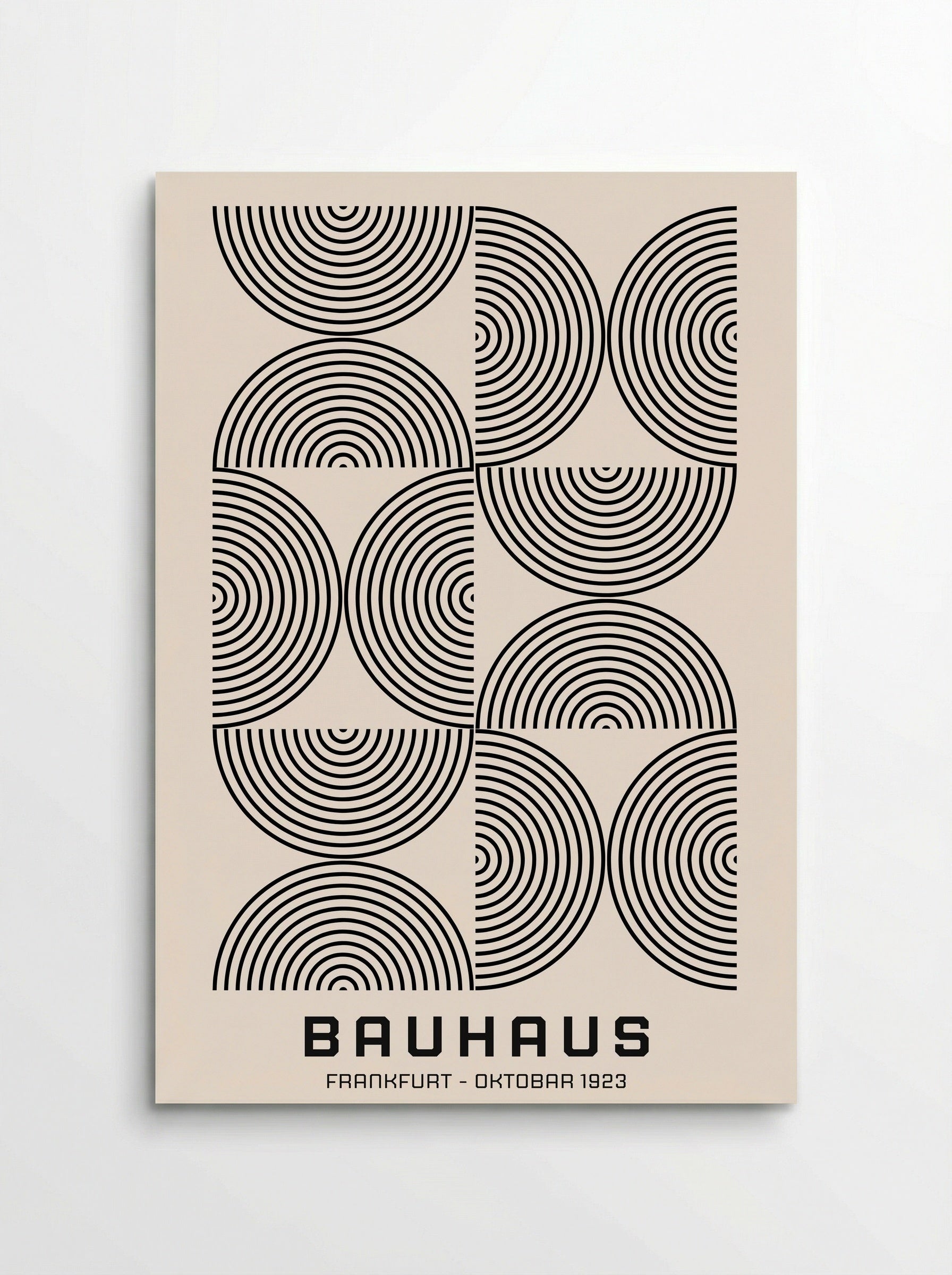 Bauhaus Optical Rings - Frankfurt Oktober 1923 - Poster