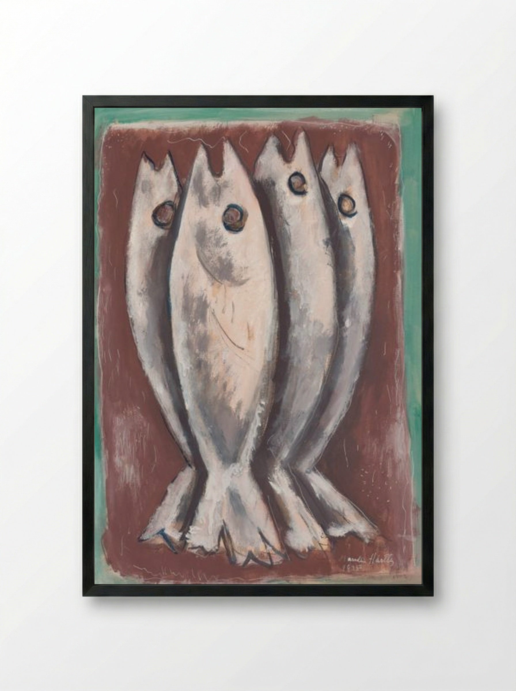 Sea Ghosts - Marsden Hartley - Framed Print Black