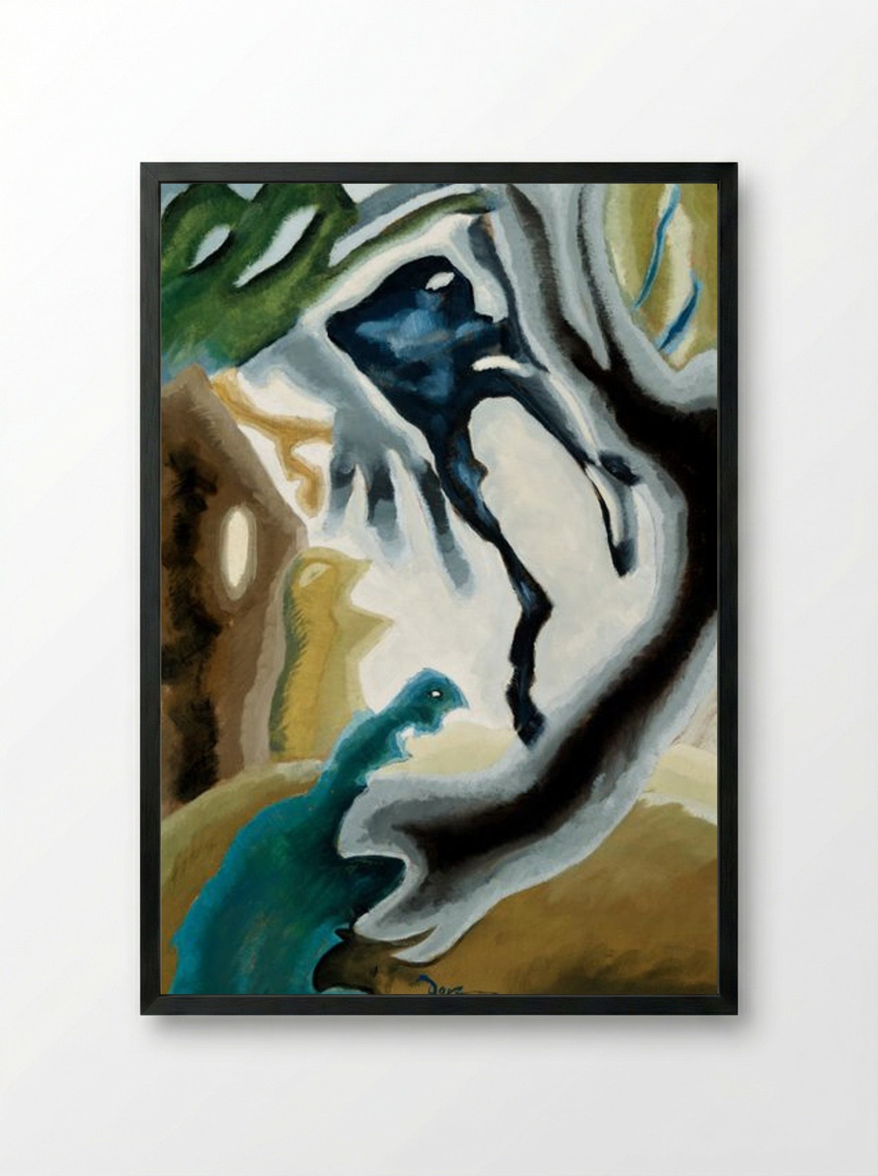 Barnyard Fantasy - Arthur Dove - Framed Print Black