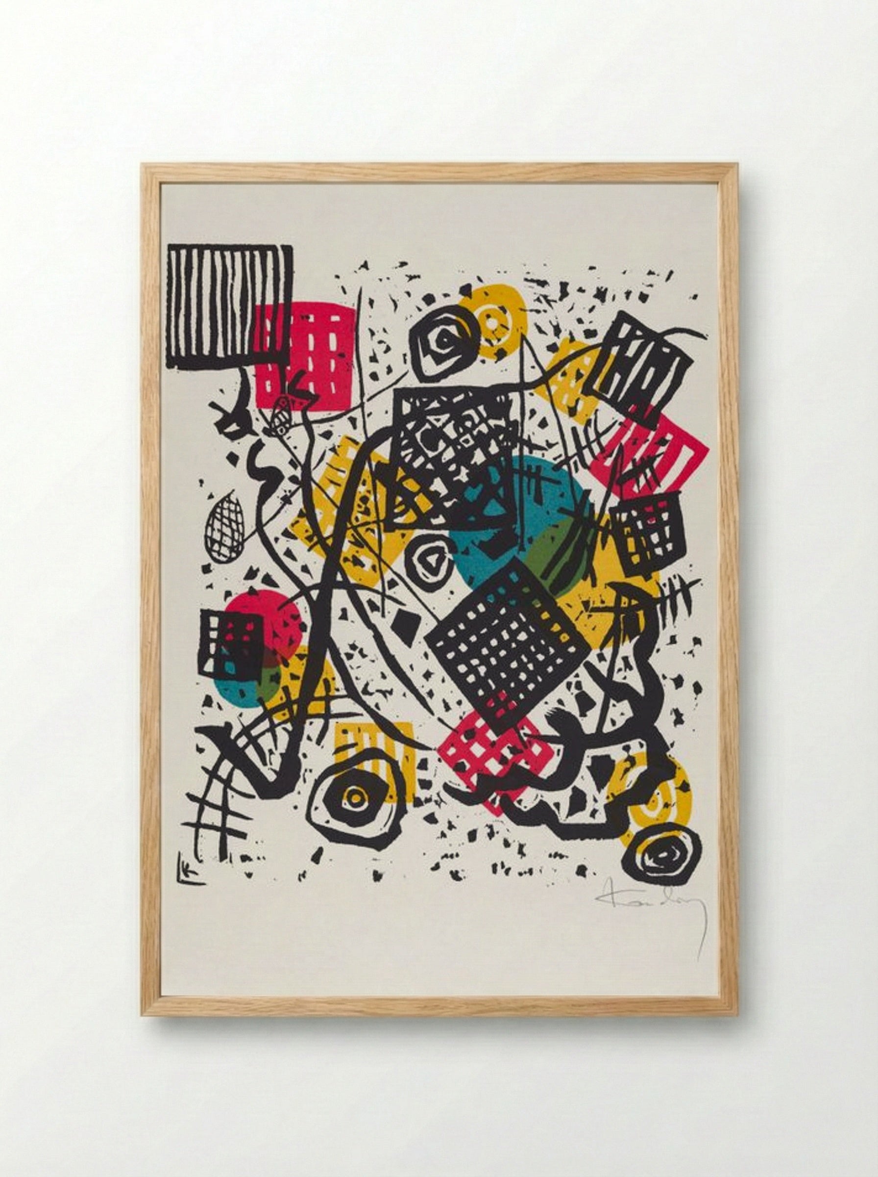 Kleine Welten V (Small Worlds V) - Wassily Kandinsky - Framed Print Wood