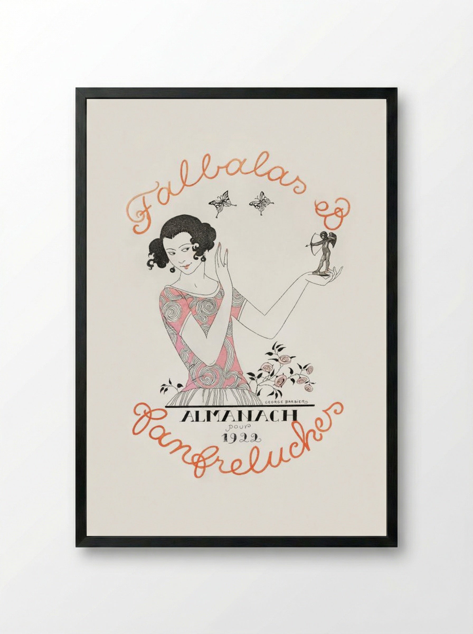 Almanach des Modes - George Barbier - Framed Print Black