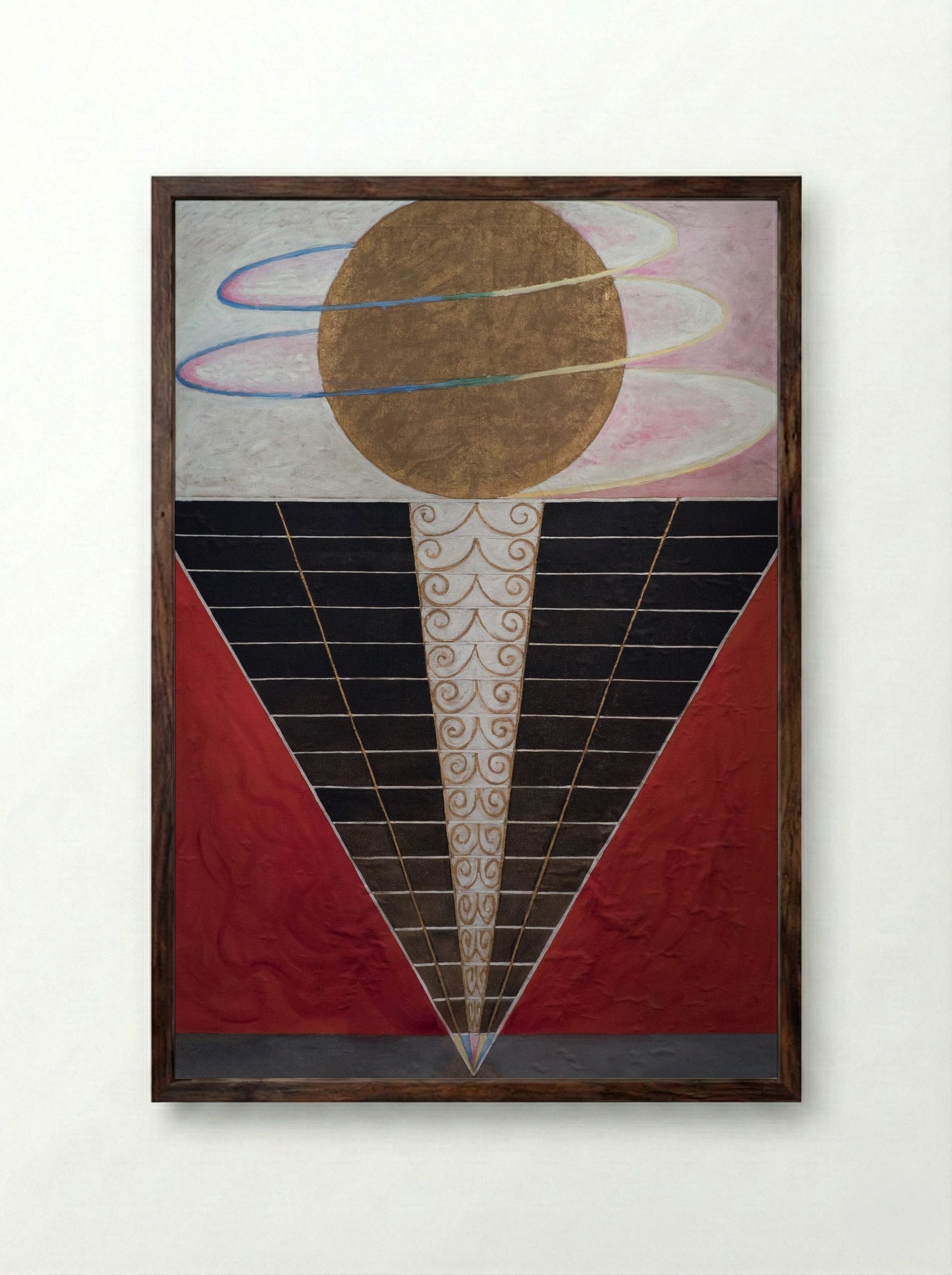 Altarpiece No. 2 - Hilma af Klint - Framed Print Dark Wood