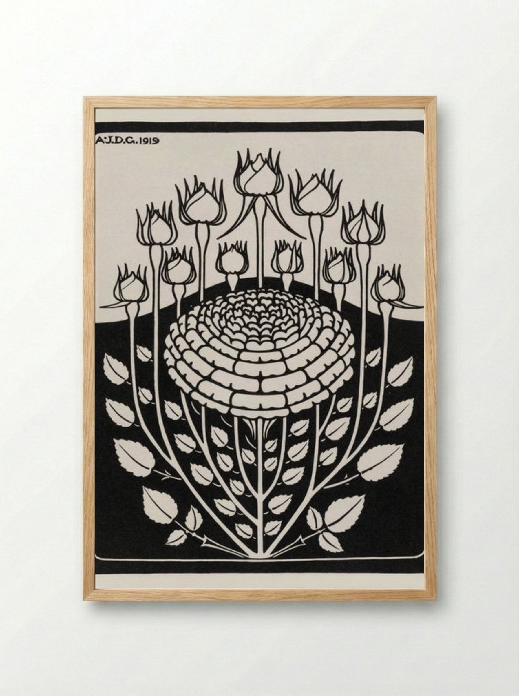 Rose Bush - Julie de Graag - Framed Print Wood