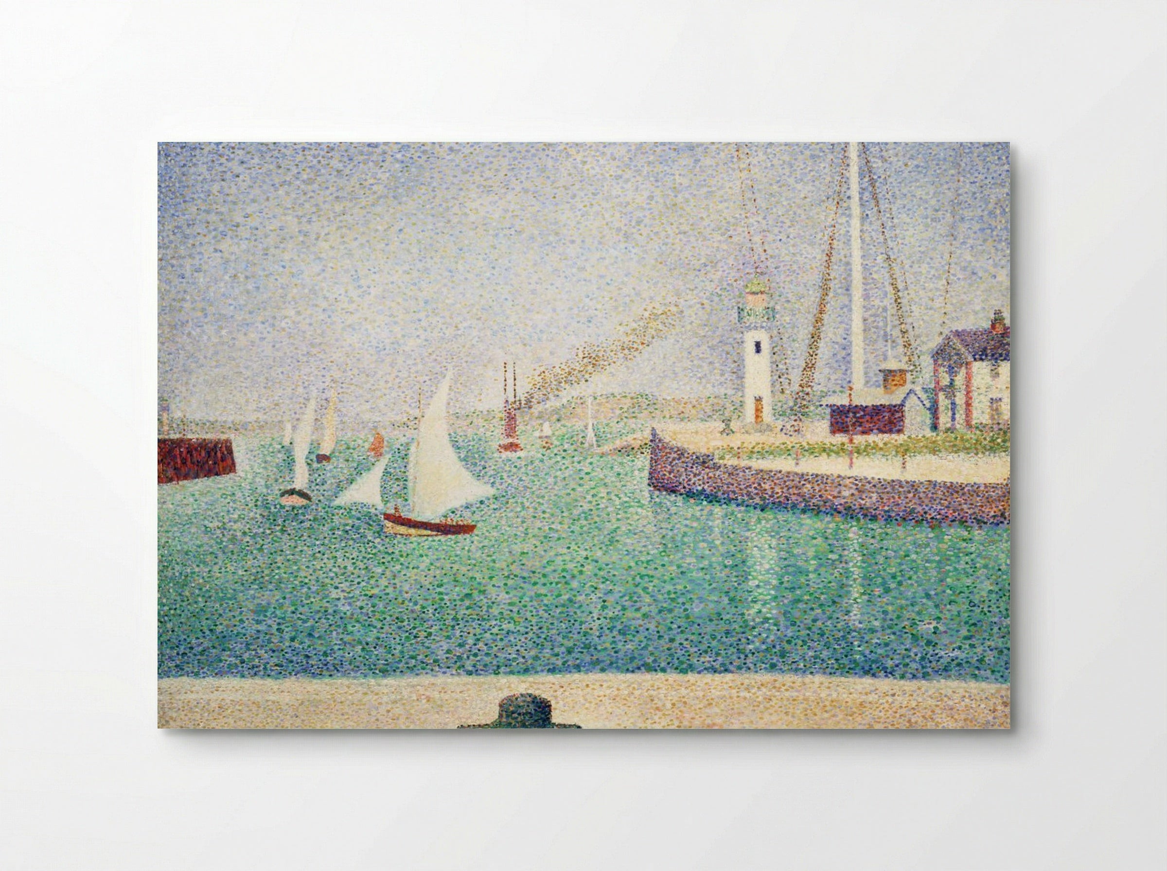 Entrance of The Port of Honfleur - Georges Seurat - Poster