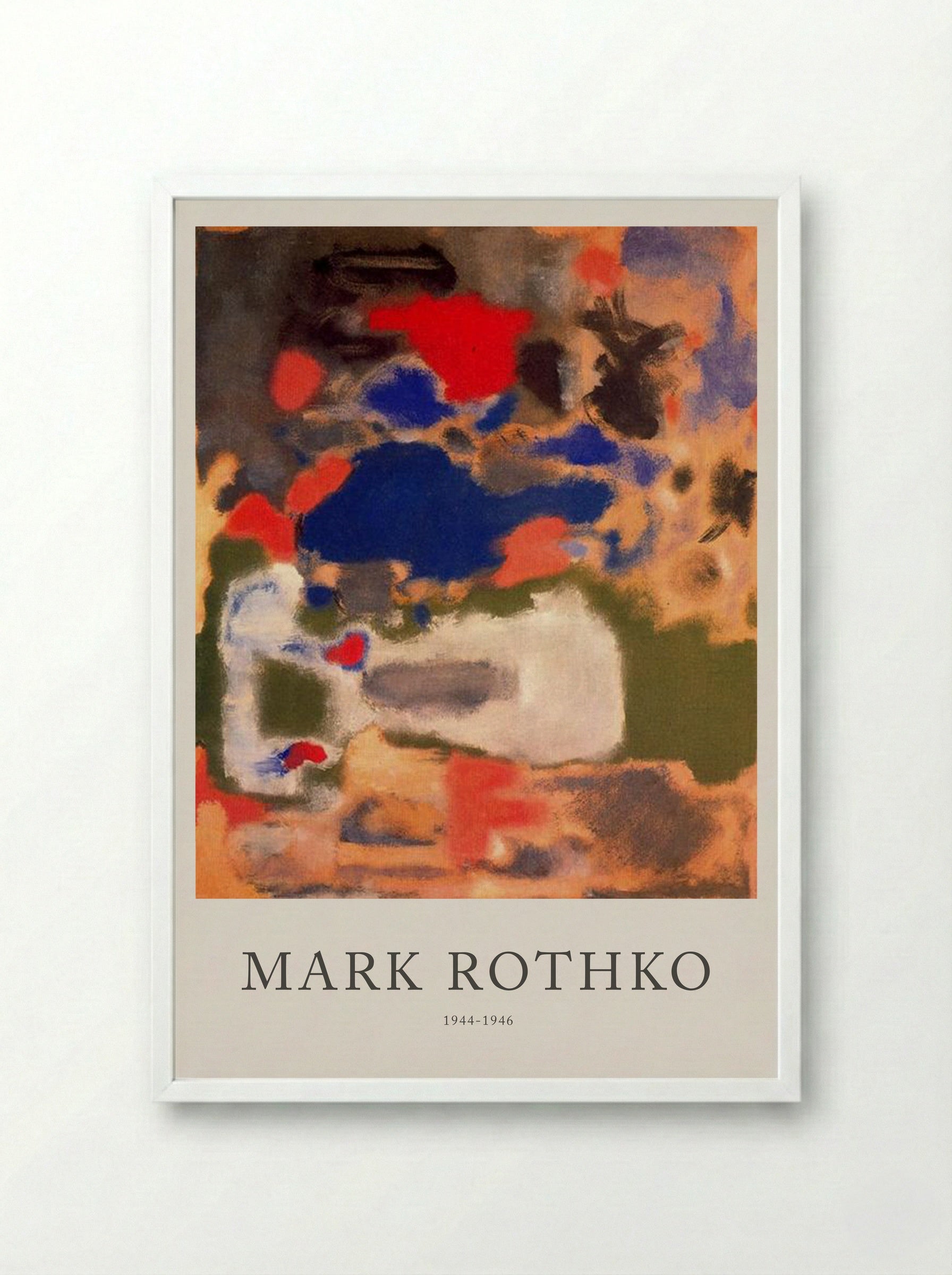 Untitled (Multiform Composition) - Mark Rothko - Framed Print White