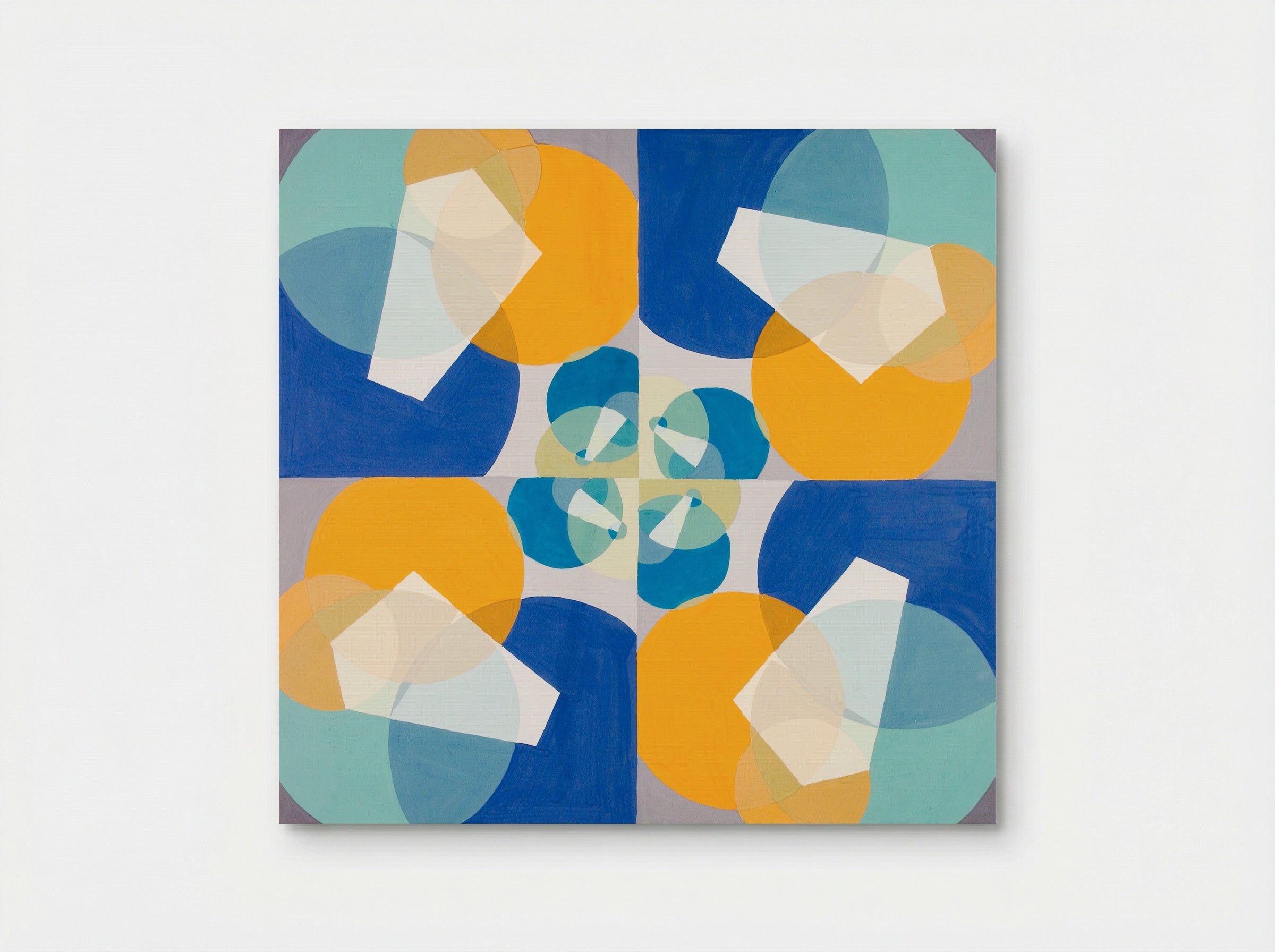 Green Squares - Joseph Schillinger - Poster