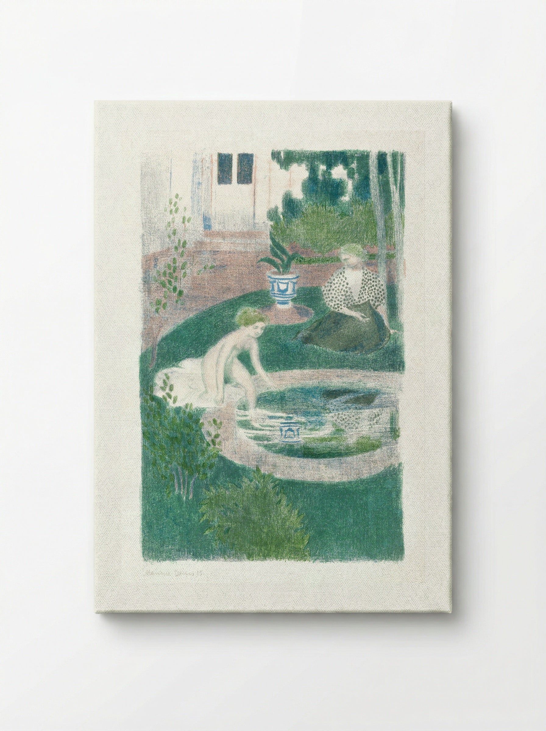 The Reflection in the Fountain (Le reflet dans la fontaine) - Maurice Denis - Canvas