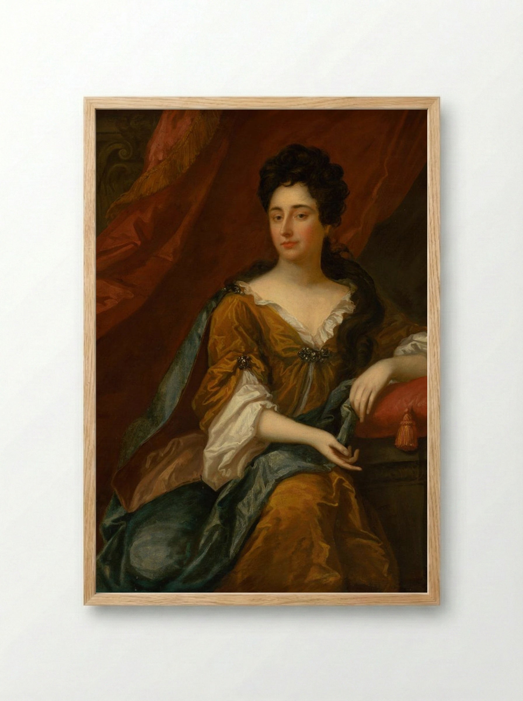 Portrait of a Seated Lady - Thomas Gainsborough - Framed Print Wood