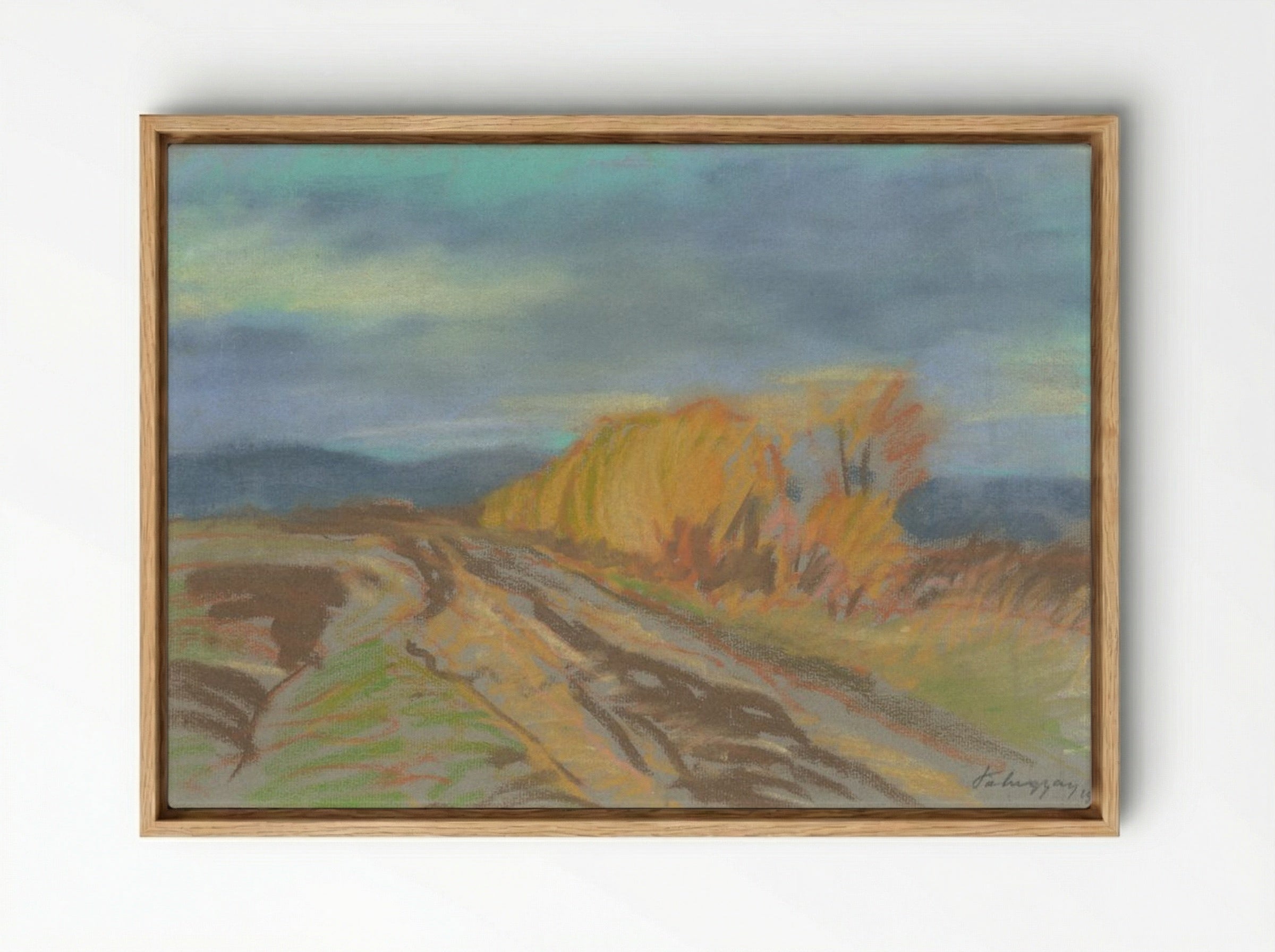 Autumn Motif - Zolo Palugyay - Framed Canvas Wood