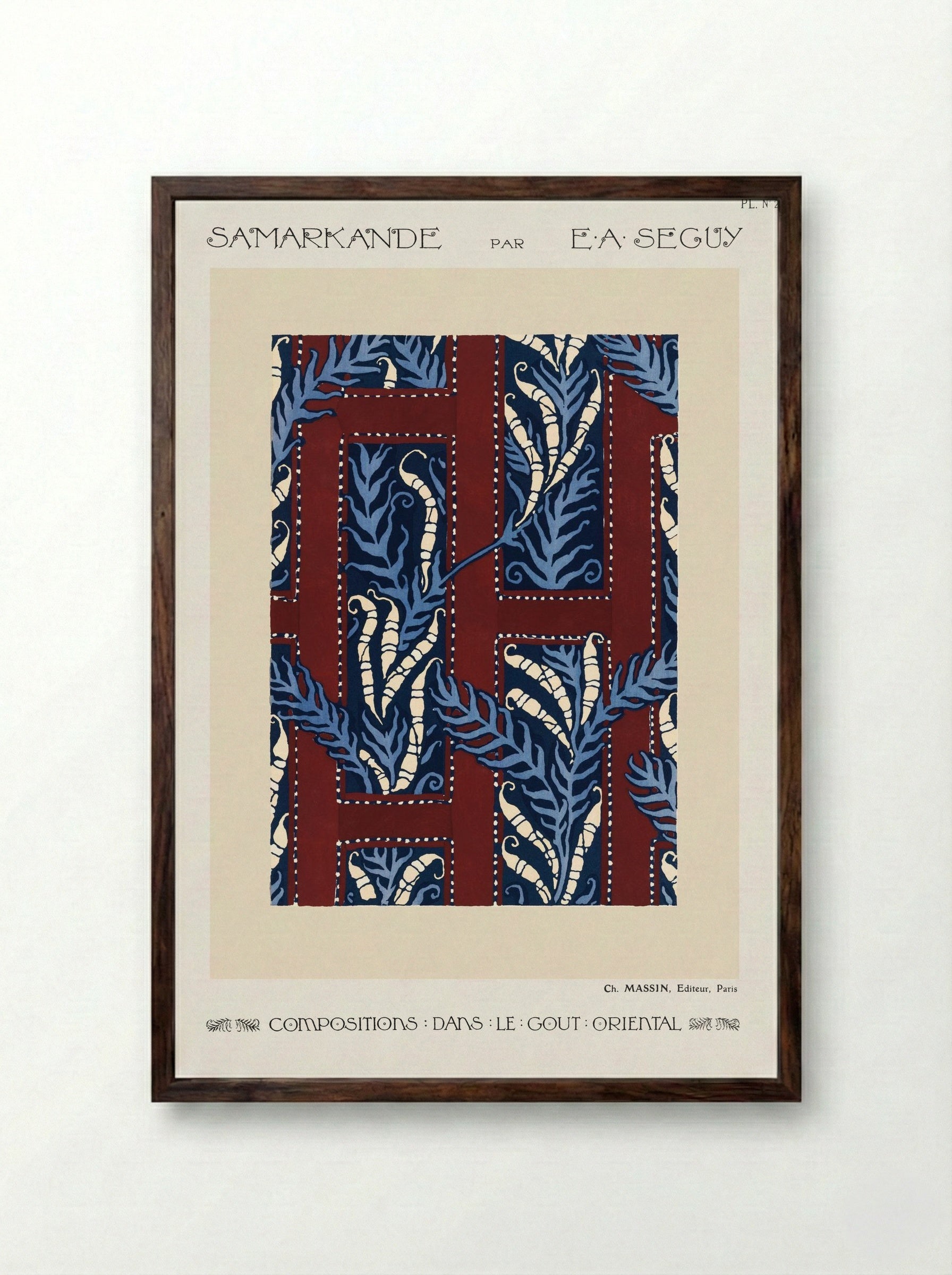 Samarkande, Plate No. 20 - Émile-Allain Séguy - Framed Print Dark Wood