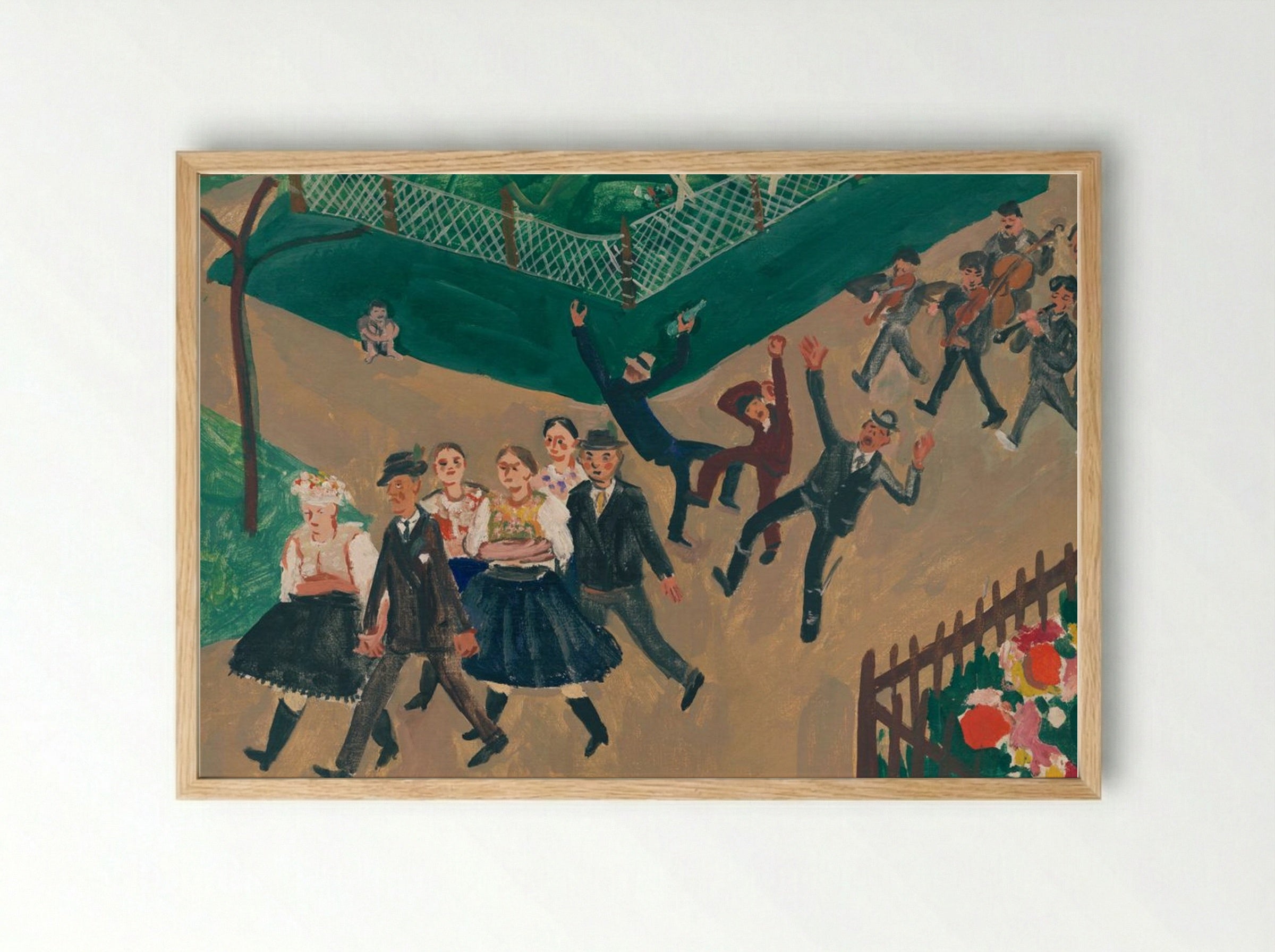 Wedding Procession - Cyprián Majerník - Framed Print Wood