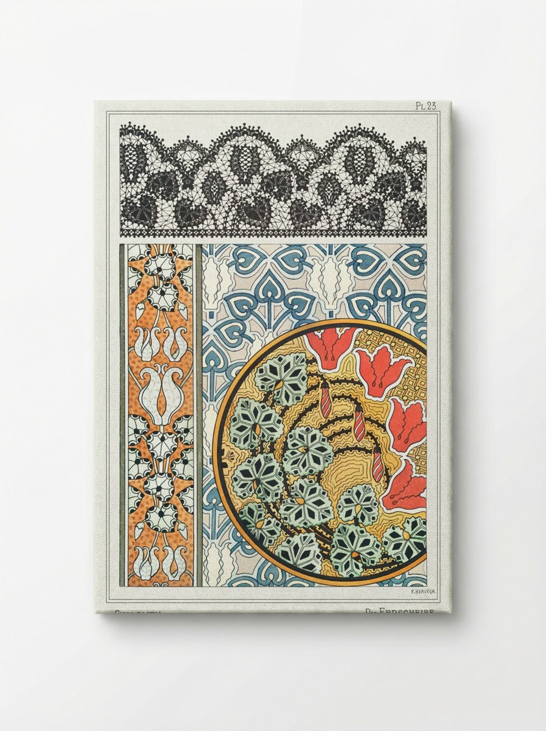 Cyclamen, Plate 23 from La Plante et ses Applications ornementales - Maurice Pillard Verneuil - Canvas